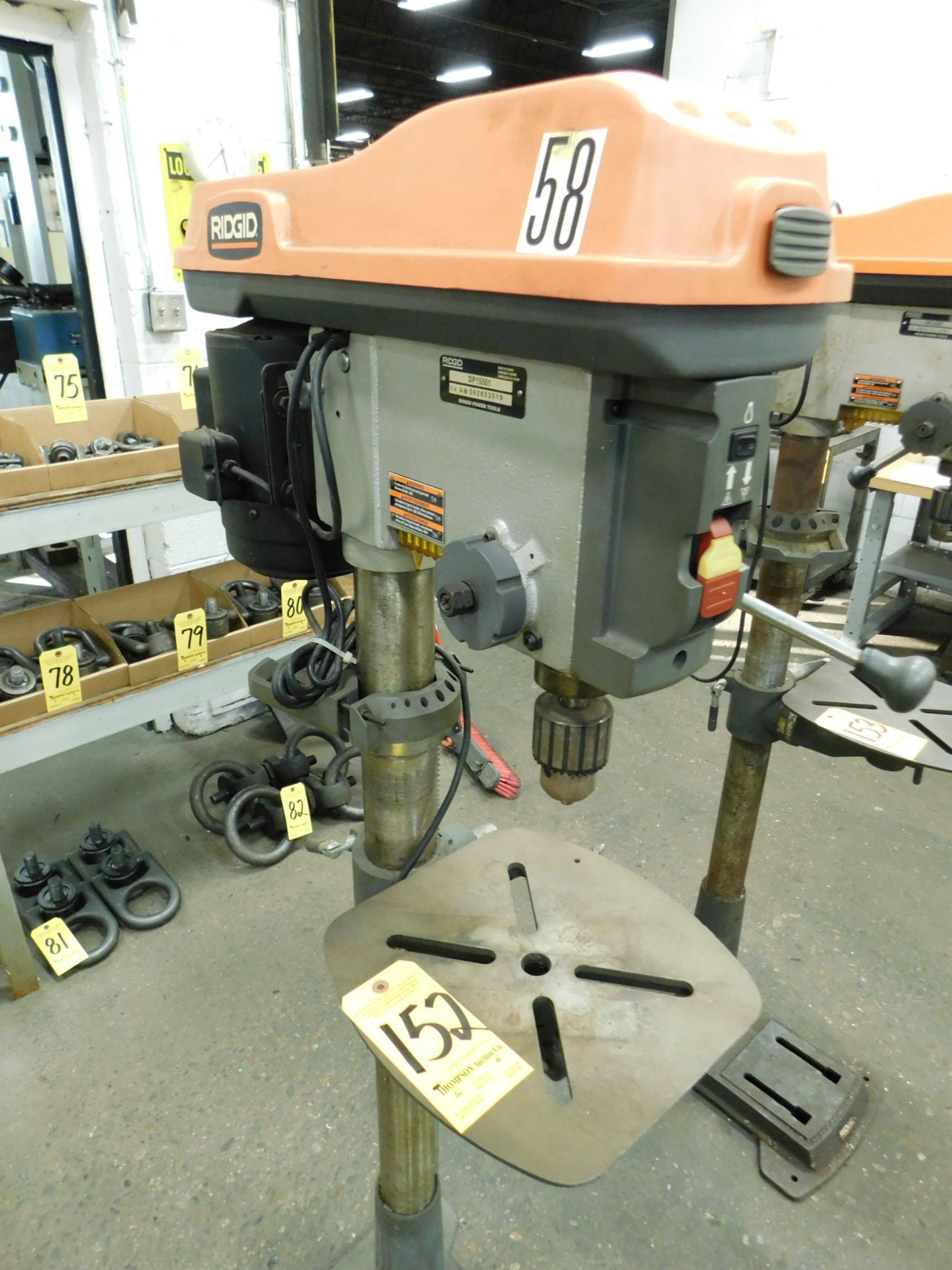 Ridgid Model DP15501, 15 In. Floor Model Drill Press, s/n AM062653519, 110/1/60 AC - Image 2 of 12