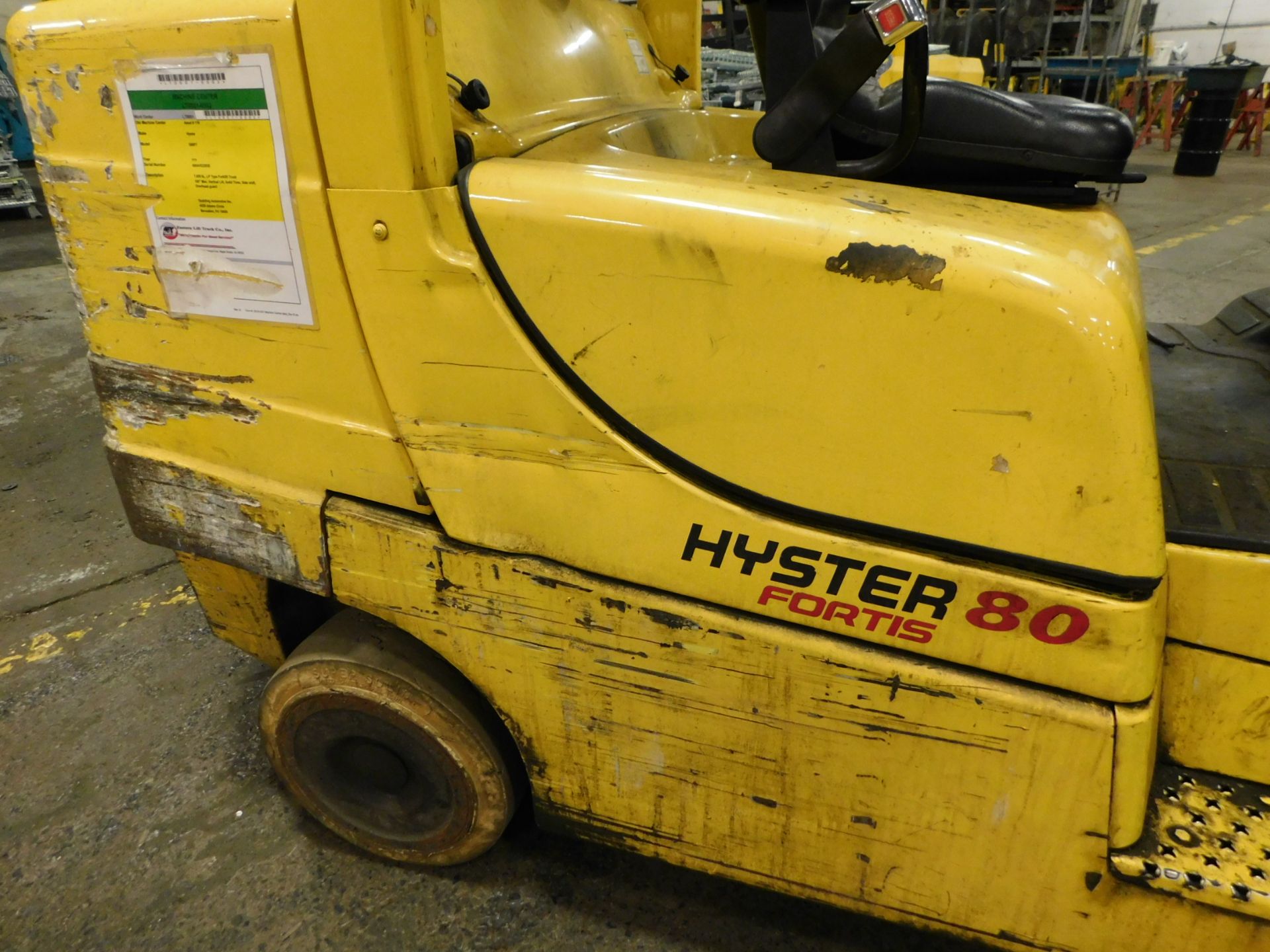 Hyster Model S80FT Fork Lift, s/n G004V12283E, New 2007, 7,550 Lb. Capacity, LP, Hard Tire, Non- - Image 27 of 27