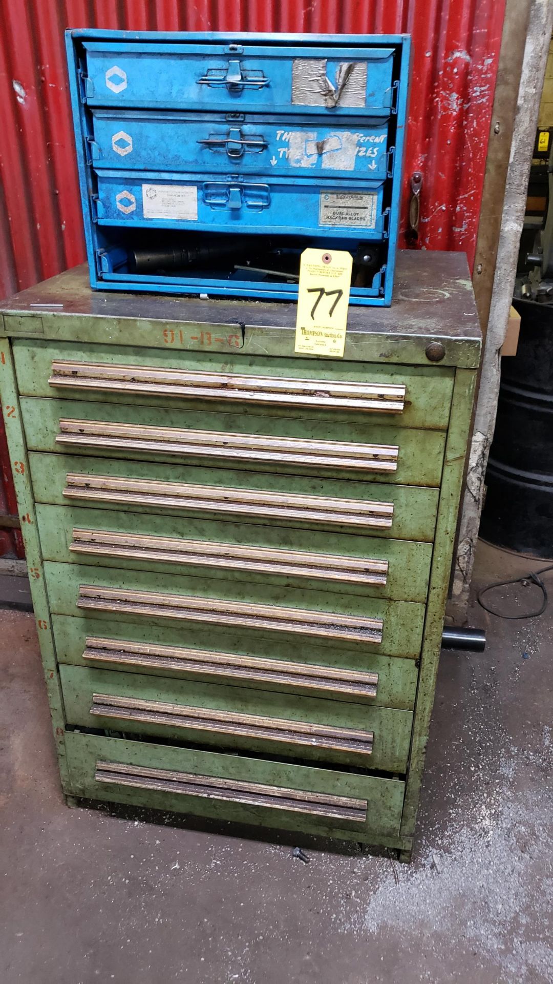 8 Drawer Vidmar Cabinet w/Brown Sharpe Tooling, Loading Fee $100