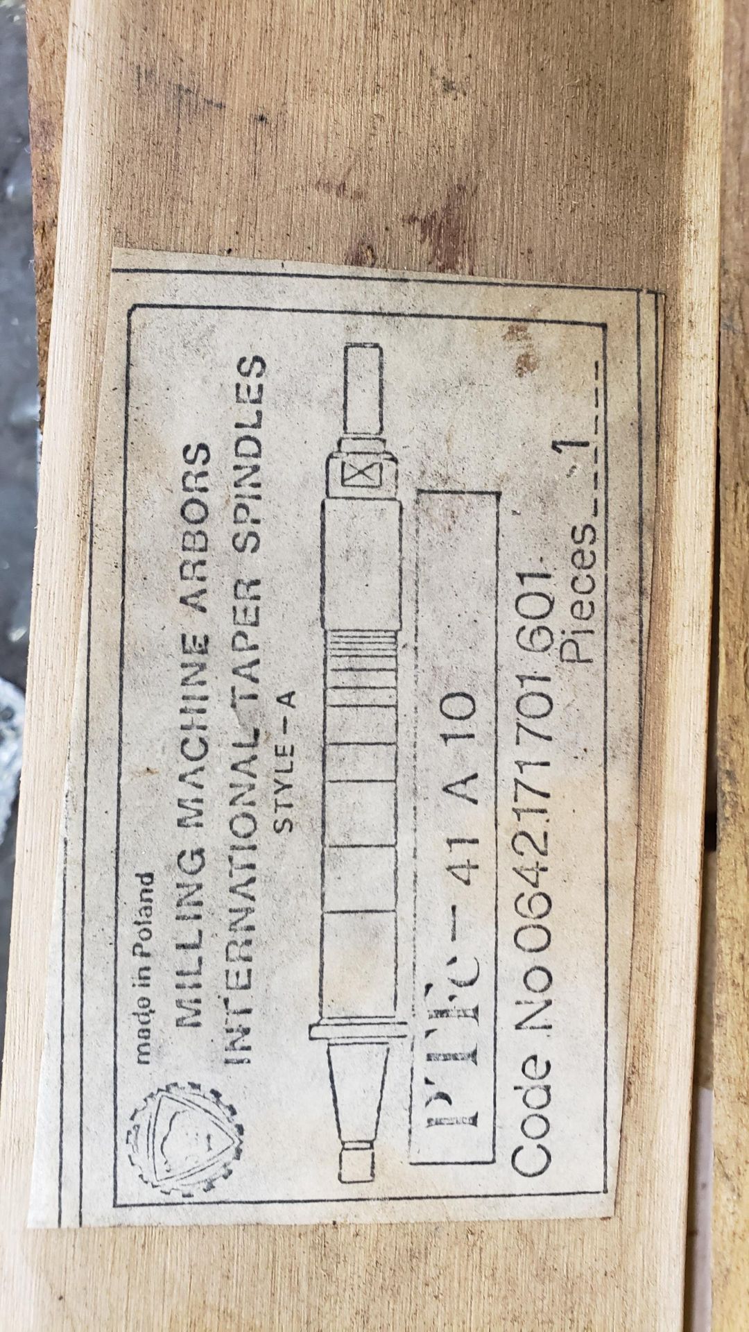 Milling Machine Arbor Model PTFC-41A10 - Image 3 of 4