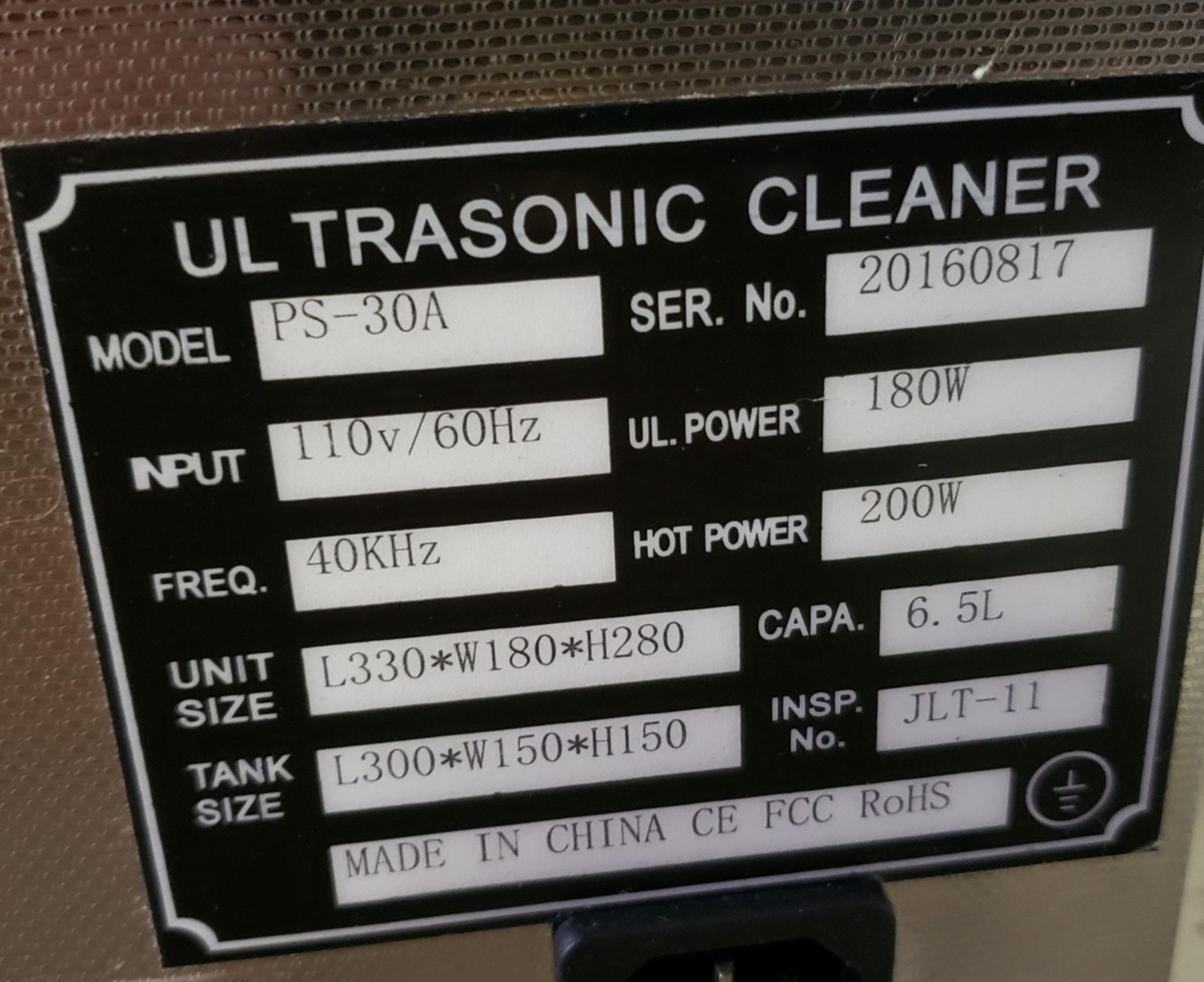 Vevor Digital Ultrasonic Cleaner Model PS30A - Image 4 of 4