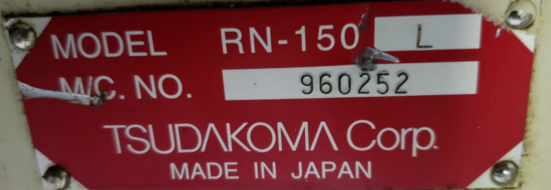 TSUDAKOMA Model RN-150 L 4th Axis (Fanuc) M/C No. 960252 - Image 7 of 7