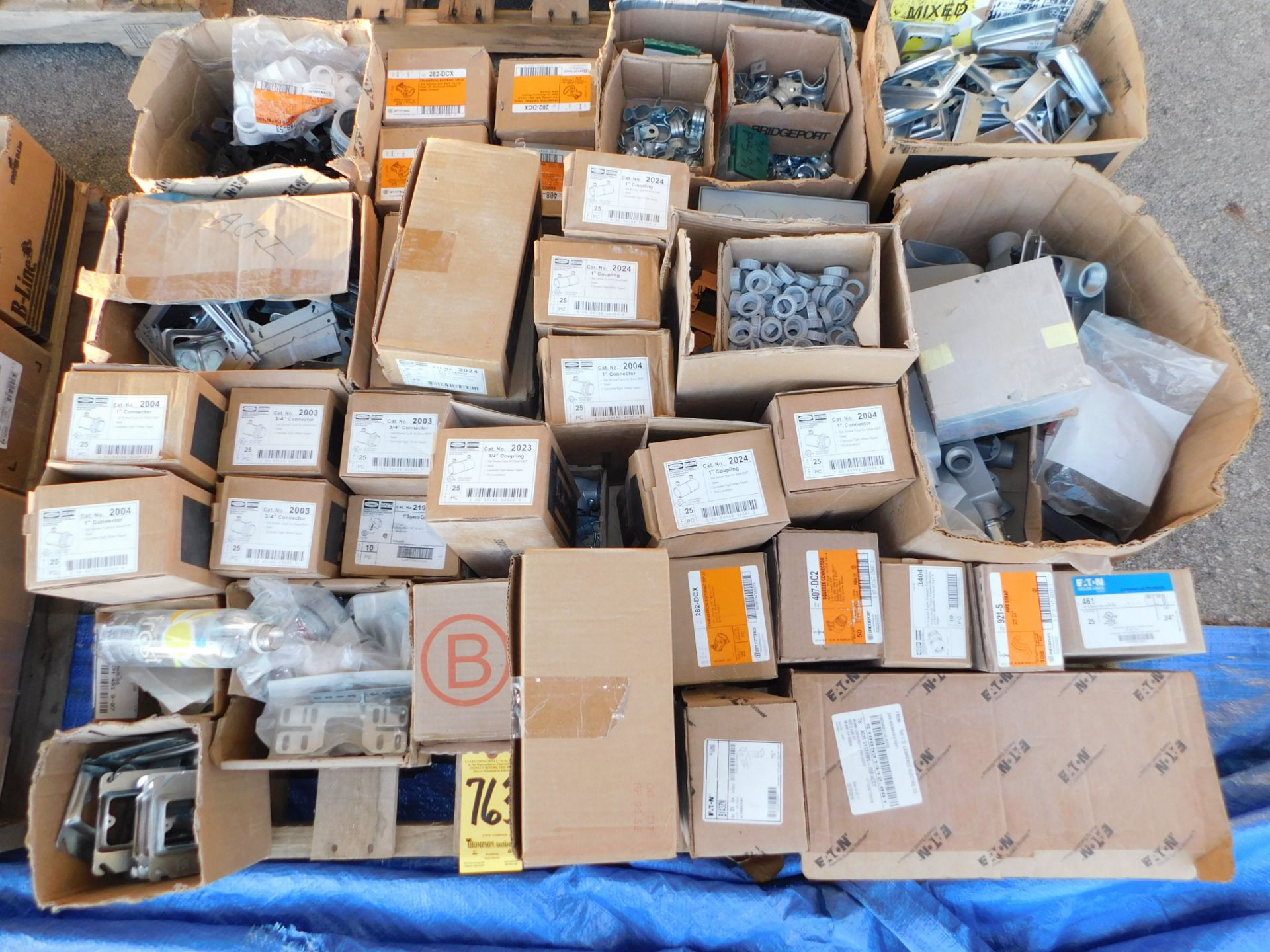 Skid Lot of Electrical Hardware