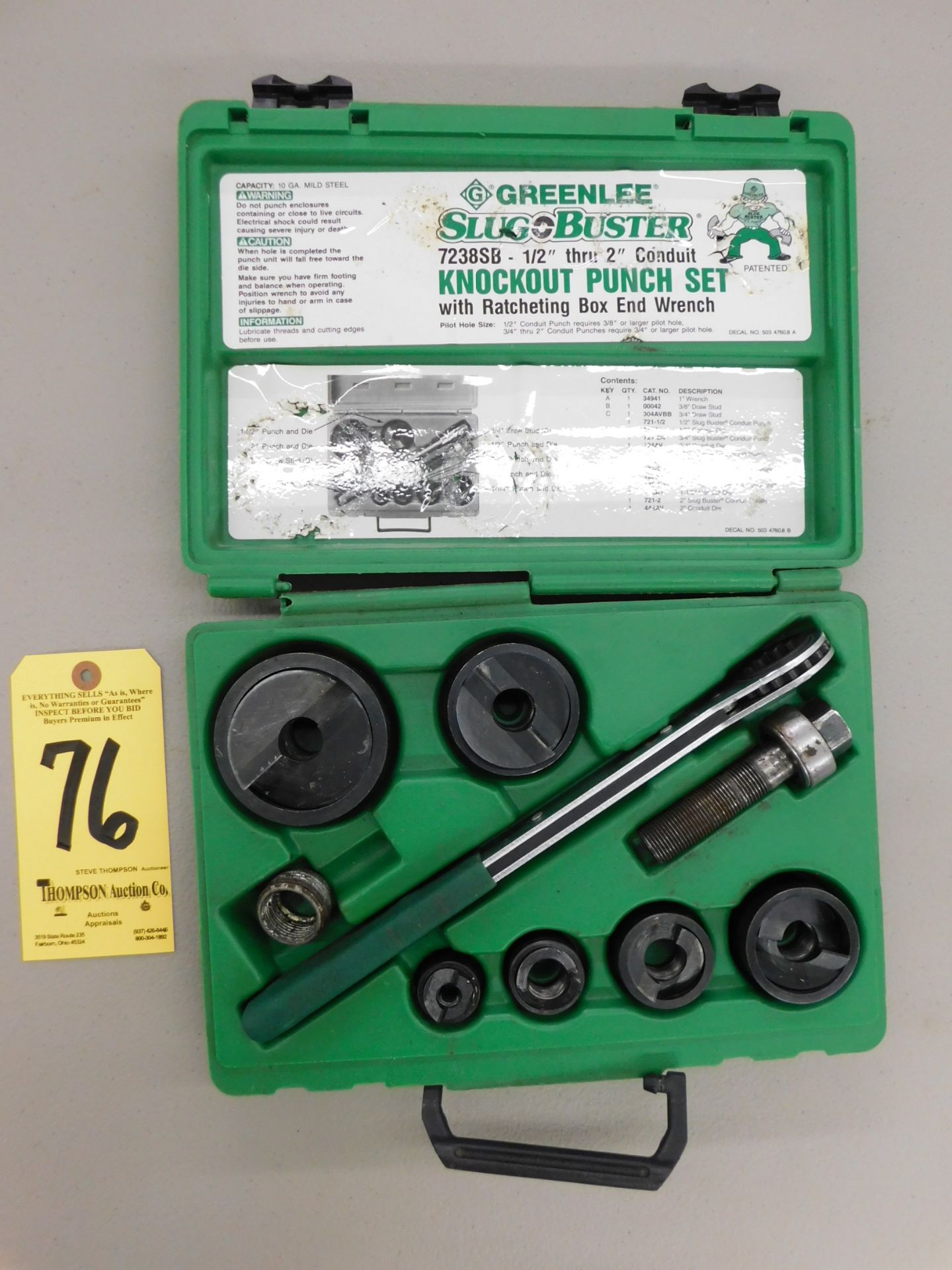 Greenlee 7238SB Knockout Punch Set