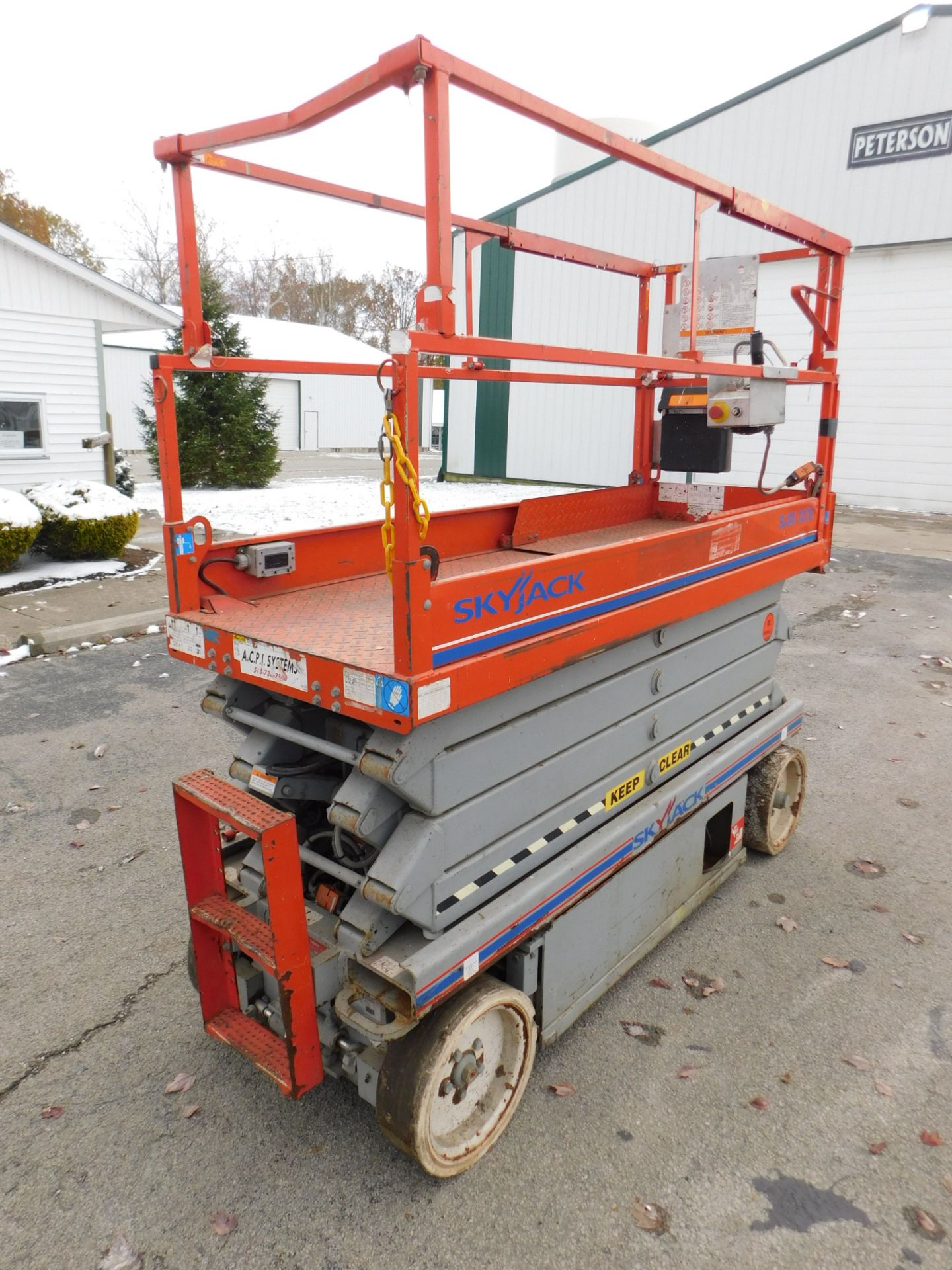 Sky Jack Model SJIII 3226 Electric Scissor Lift, SN 277092, 26' Maximum Platform Height, 500 lb. - Image 3 of 15