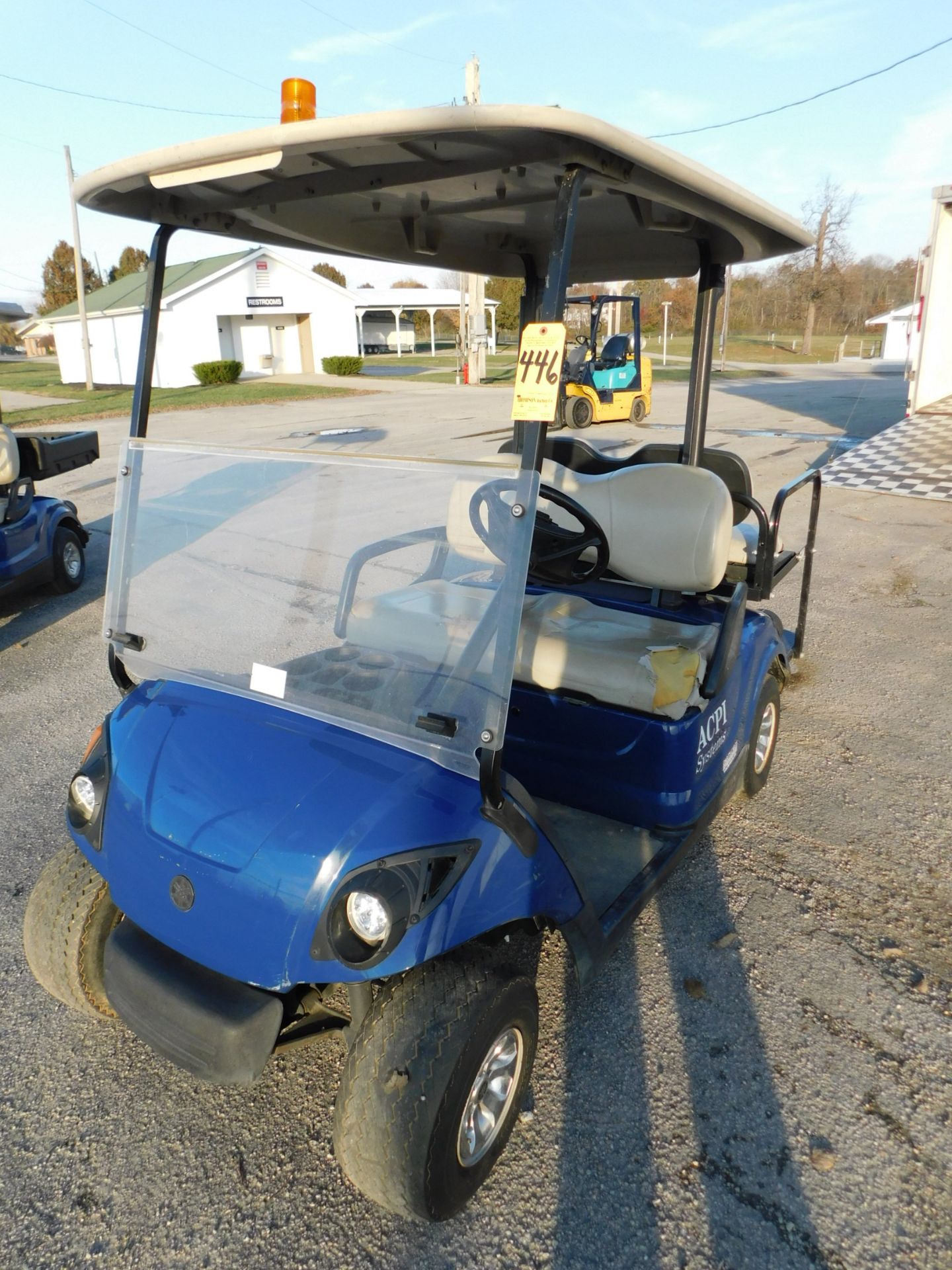 2009 Yamaha Model YDREG Electric Golf Cart, SN JW2-204358, 48V, Canopy, Rear Seat with Fold Down