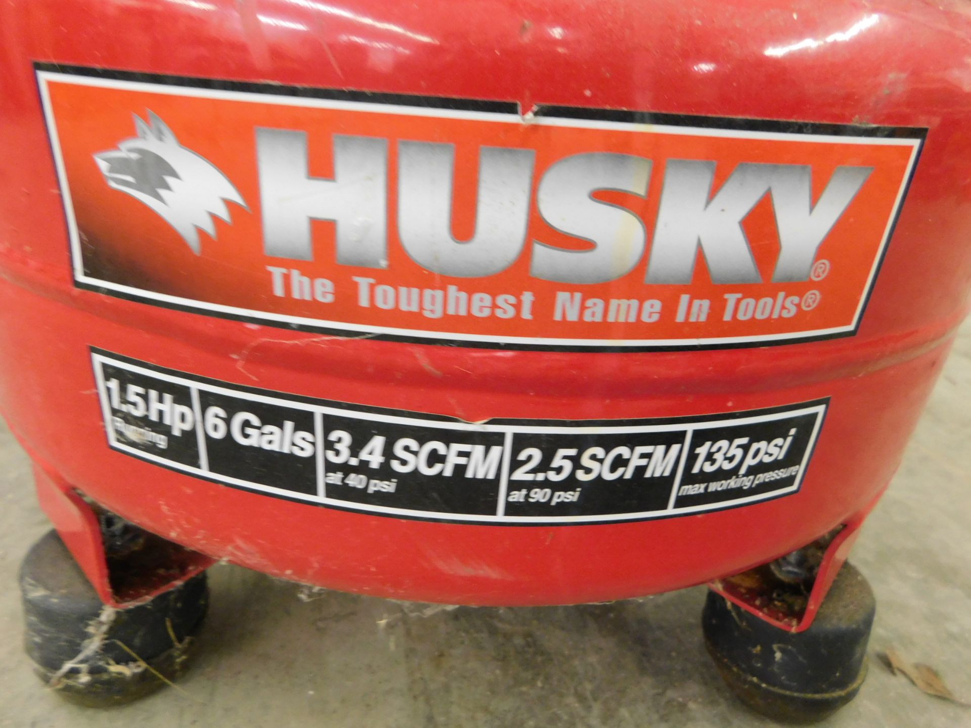 Husky 1.5 HP Portable Air Compressor, 6 Gallon Tank - Image 2 of 3