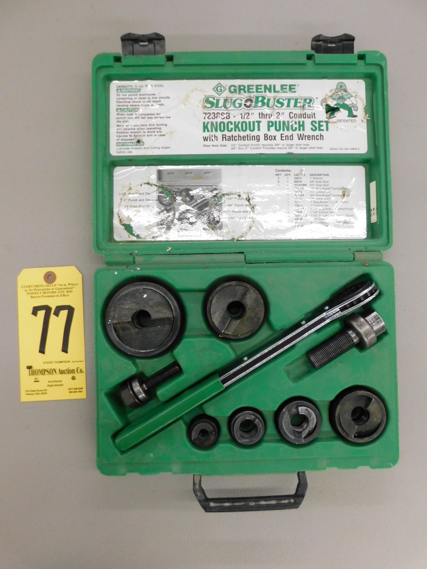 Greenlee 7238SB Knockout Punch Set