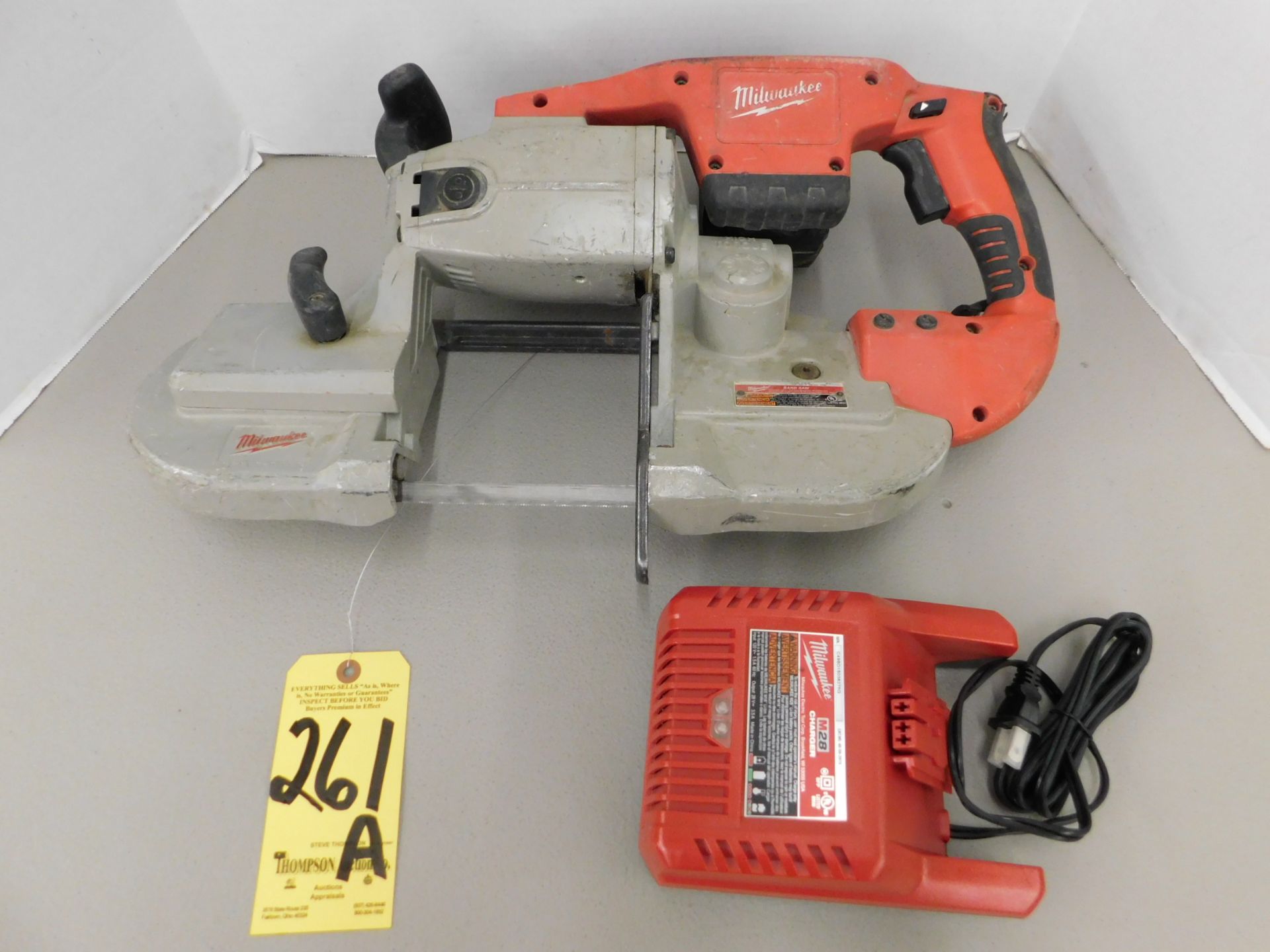 Milwaukee Model 0729-20 Cordless Portable Bandsaw with Battery and Charger, 28V