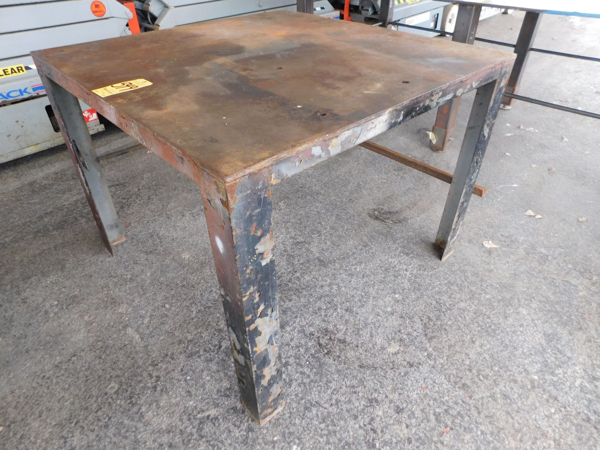 Steel Welding Table, 4' x 4' x 1/2" Thick Top