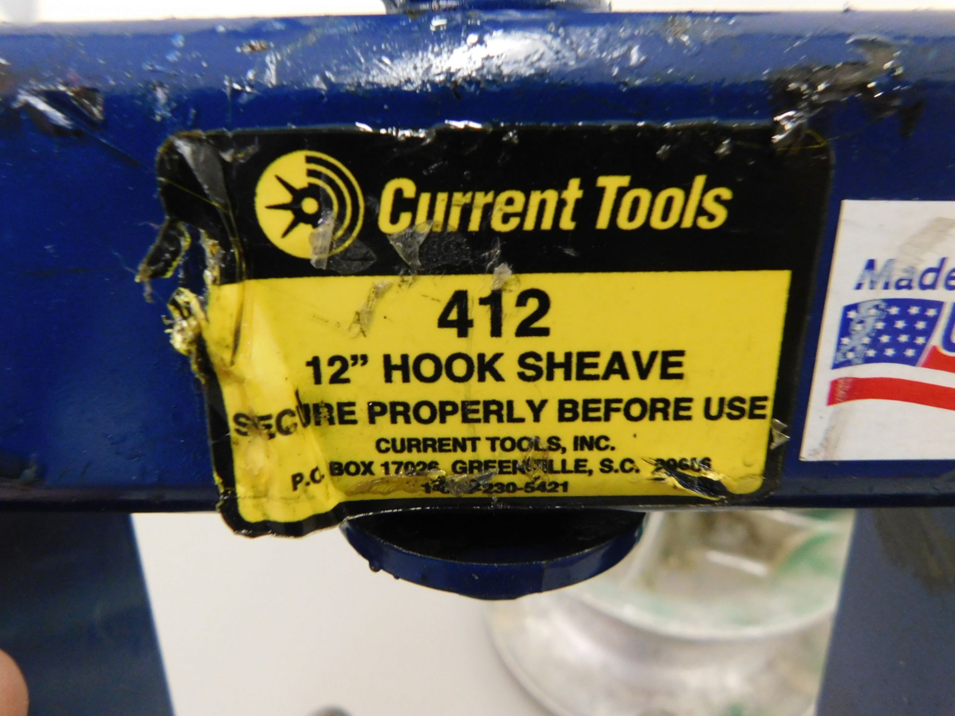 (1) Greenlee and (1) Current Tools 12" Hook Sheave - Image 4 of 4