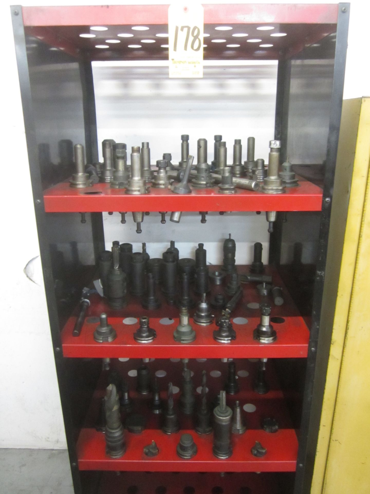 Tooling Rack with Cat 40 Tool Holders