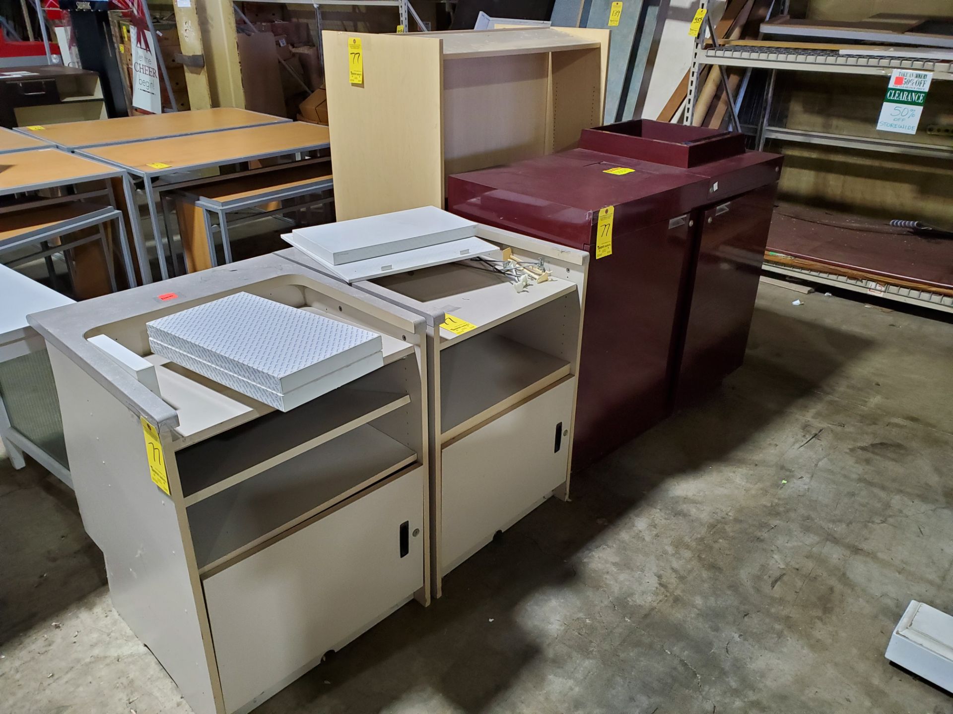 Assorted Counter Units & Double-Sided Shelving Unit - Image 2 of 2