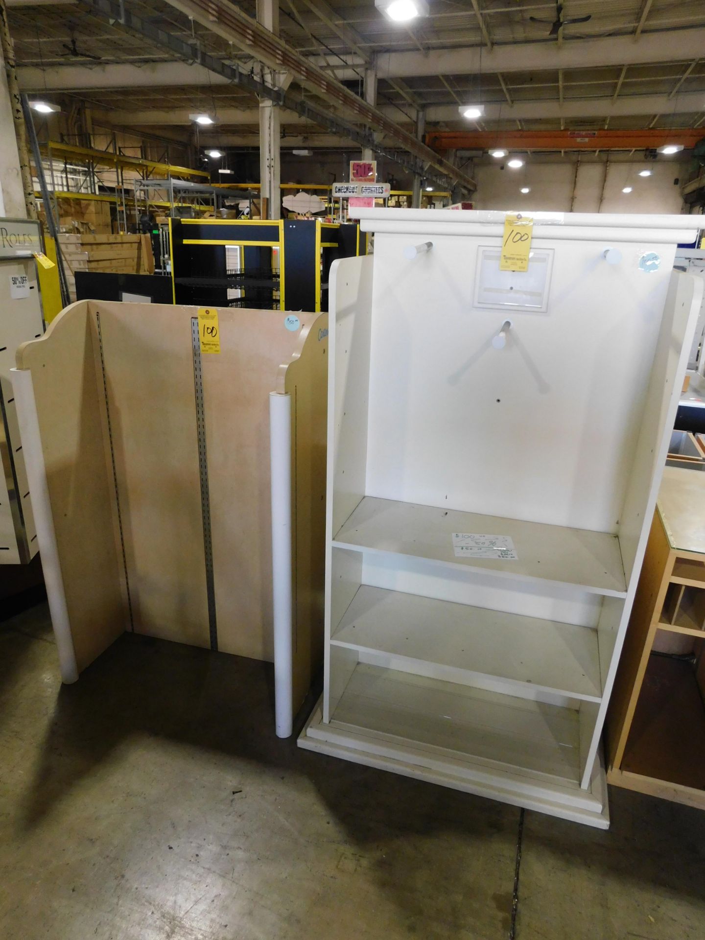 (2) Double Sided Shelving Units