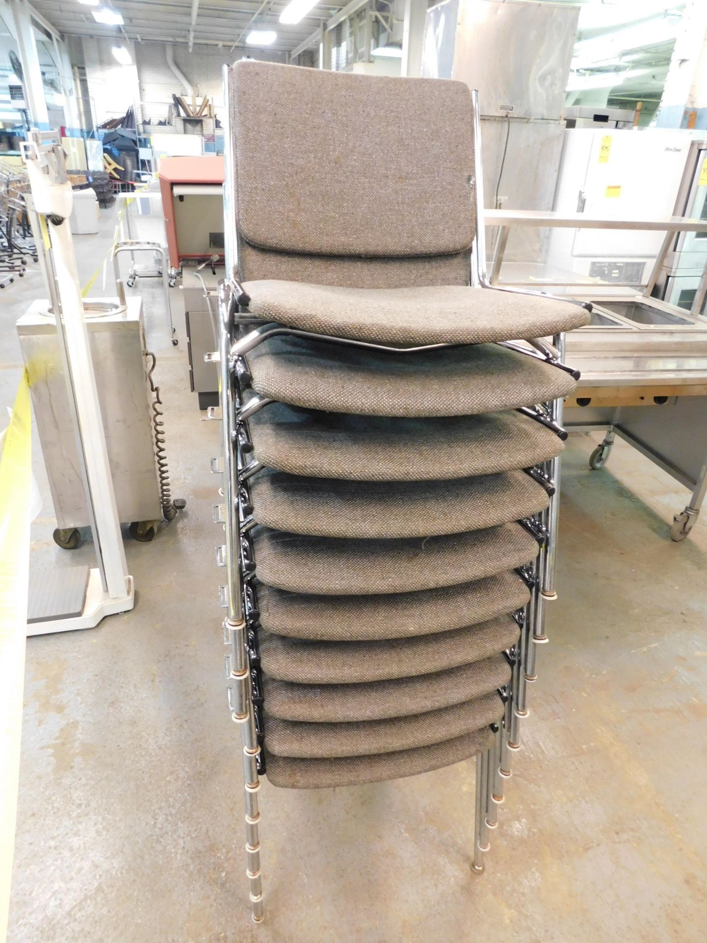 (10) Stack Chairs, Representative picture all chairs are comparable. We welcome your inspection.