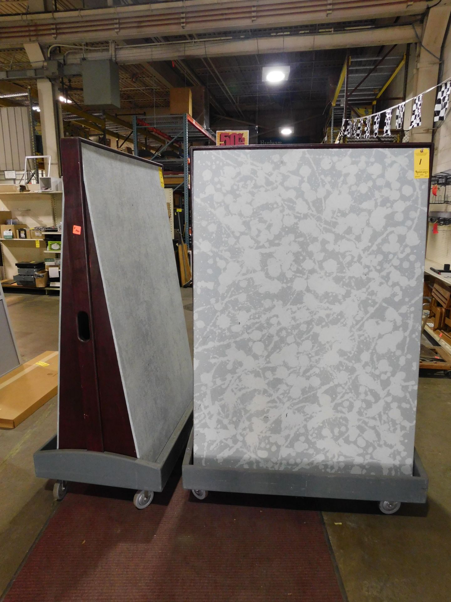 4' x 6" Mobile Display Boards, Double Sided