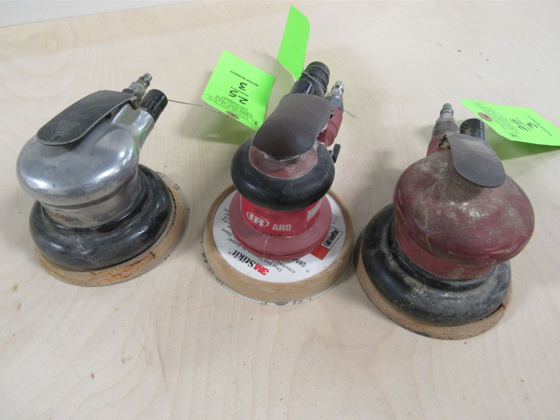 (3) ARO 5" Pneumatic RO Sanders