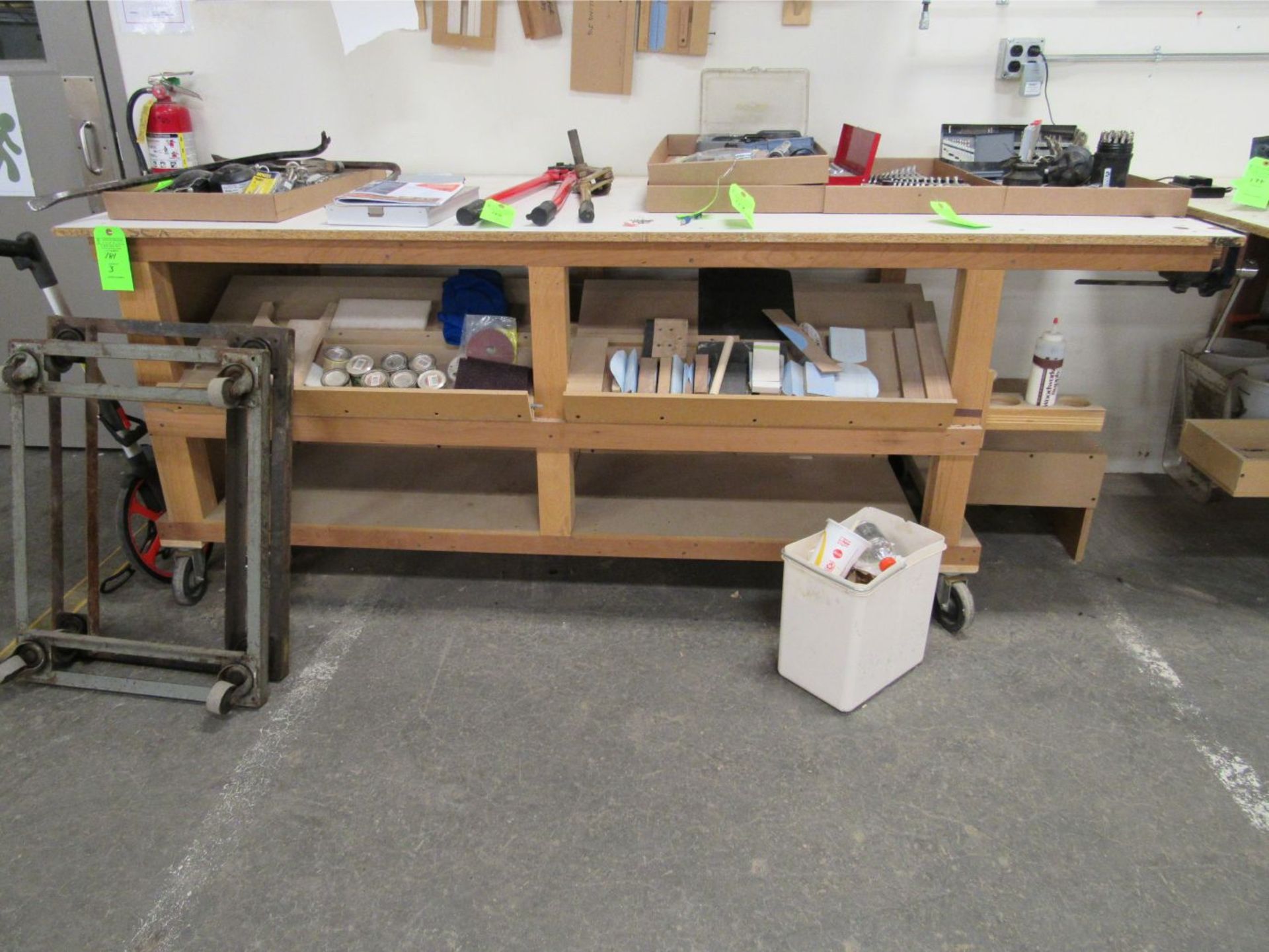 (3) Shop-Built Rolling Work Benches - Image 3 of 5