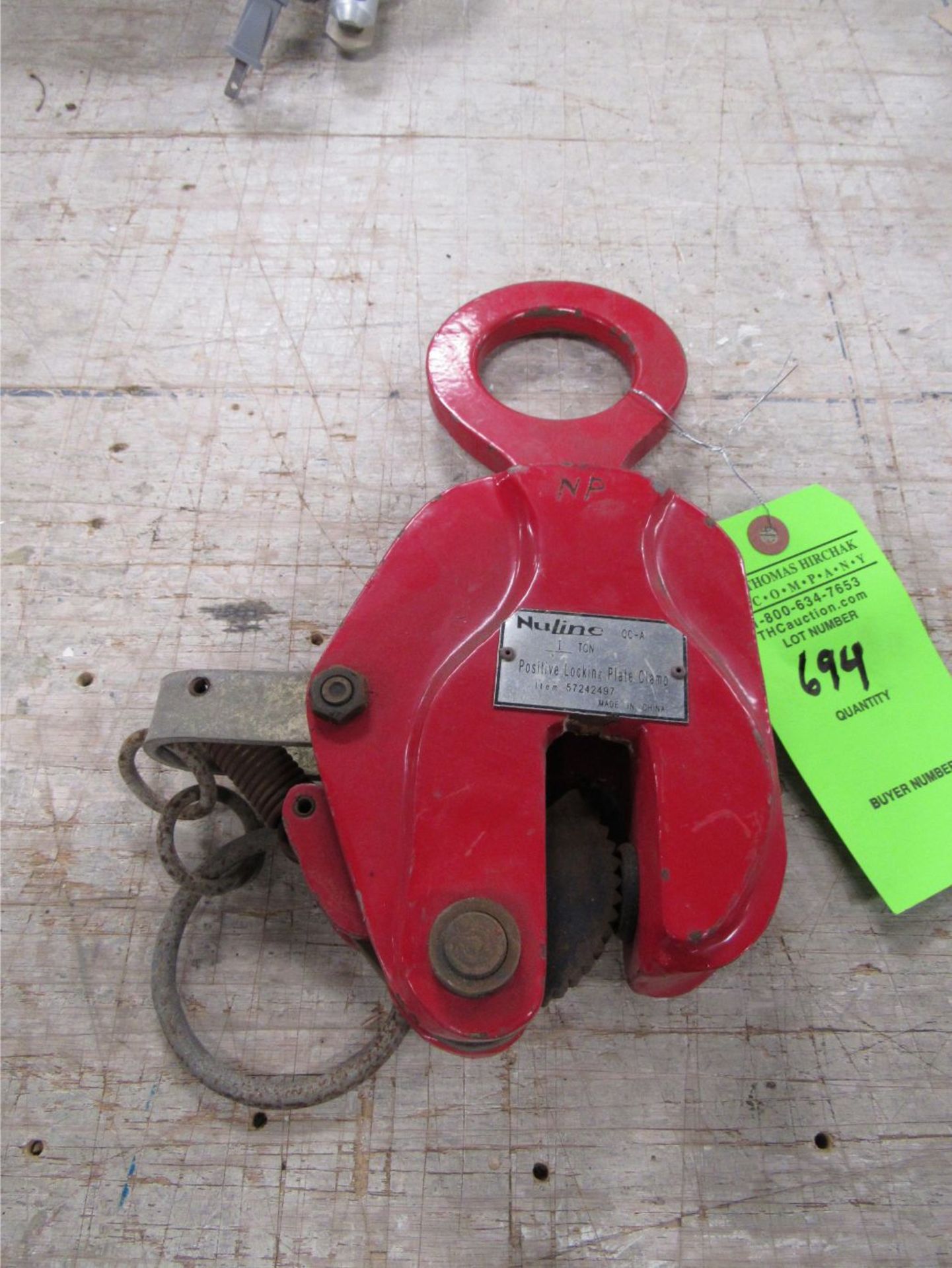 1-Ton Plate Lifting Clamp