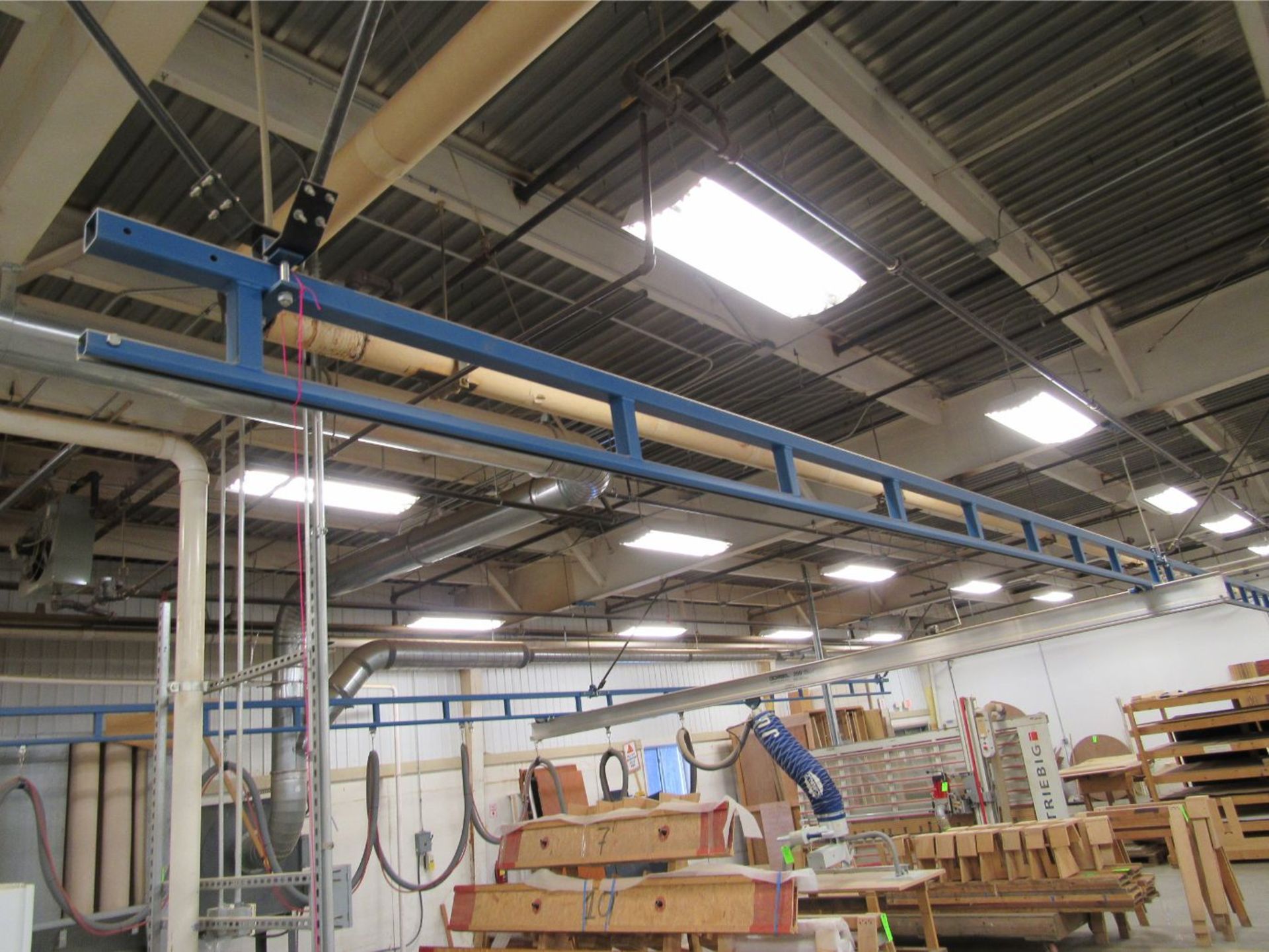Gorbel Ceiling Mounted Bridge Crane 23' bridge; 50' runways
