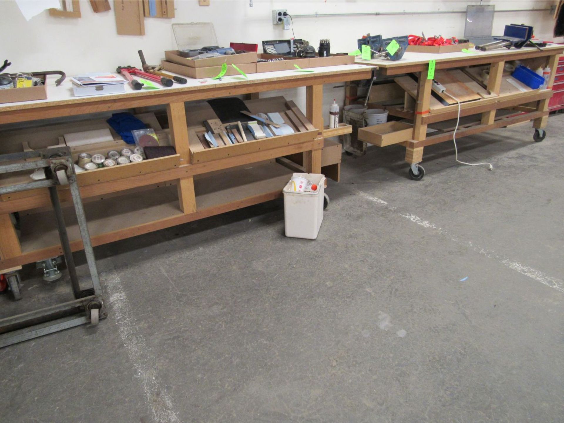 (3) Shop-Built Rolling Work Benches