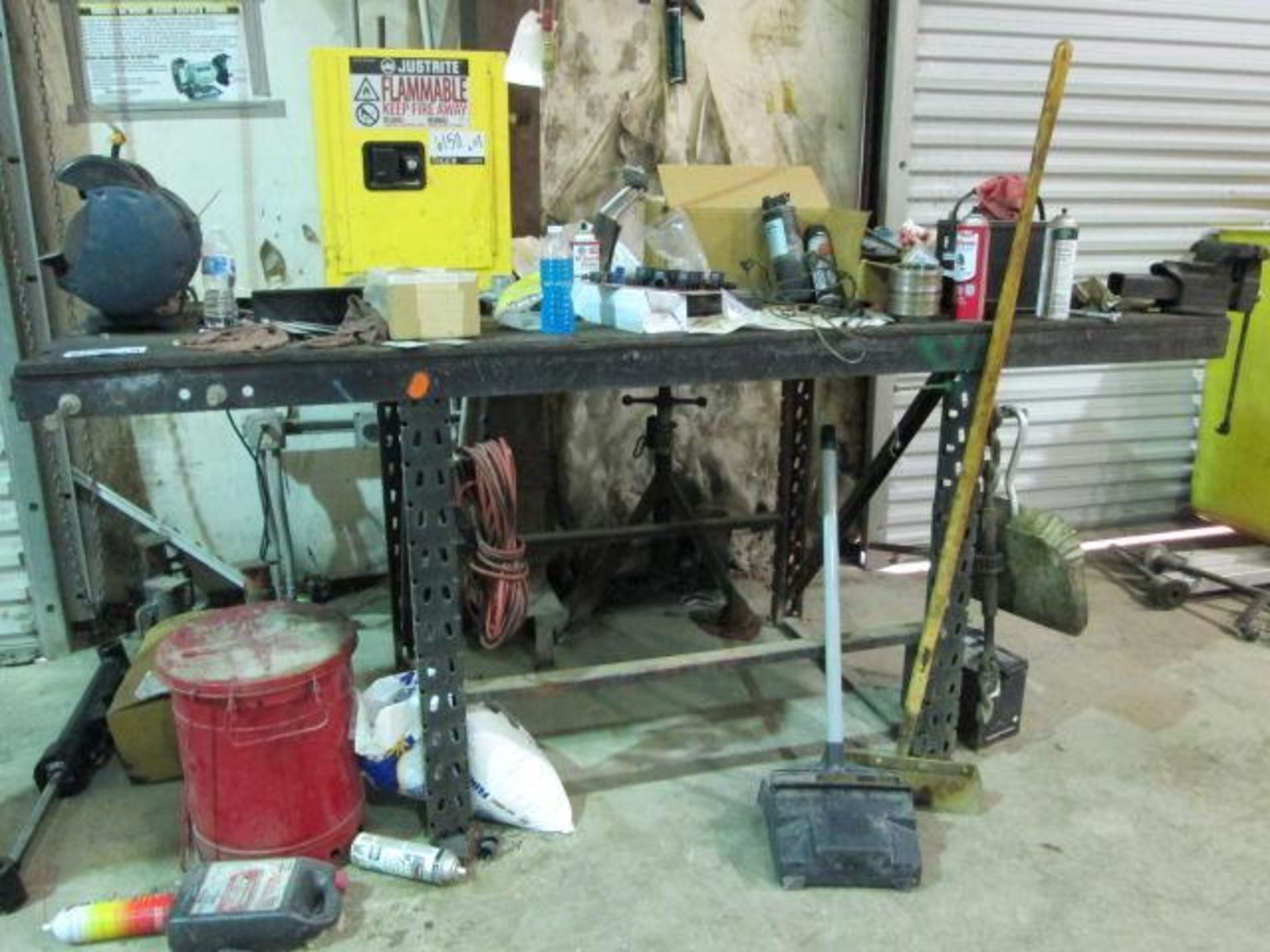 Bench Grinder and Table Vise