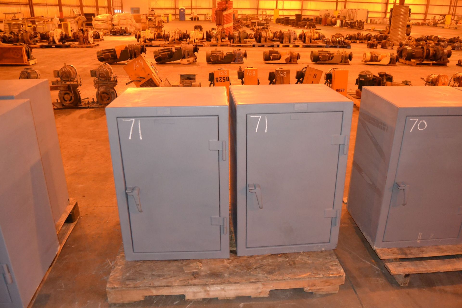 (2) STEEL CABINETS