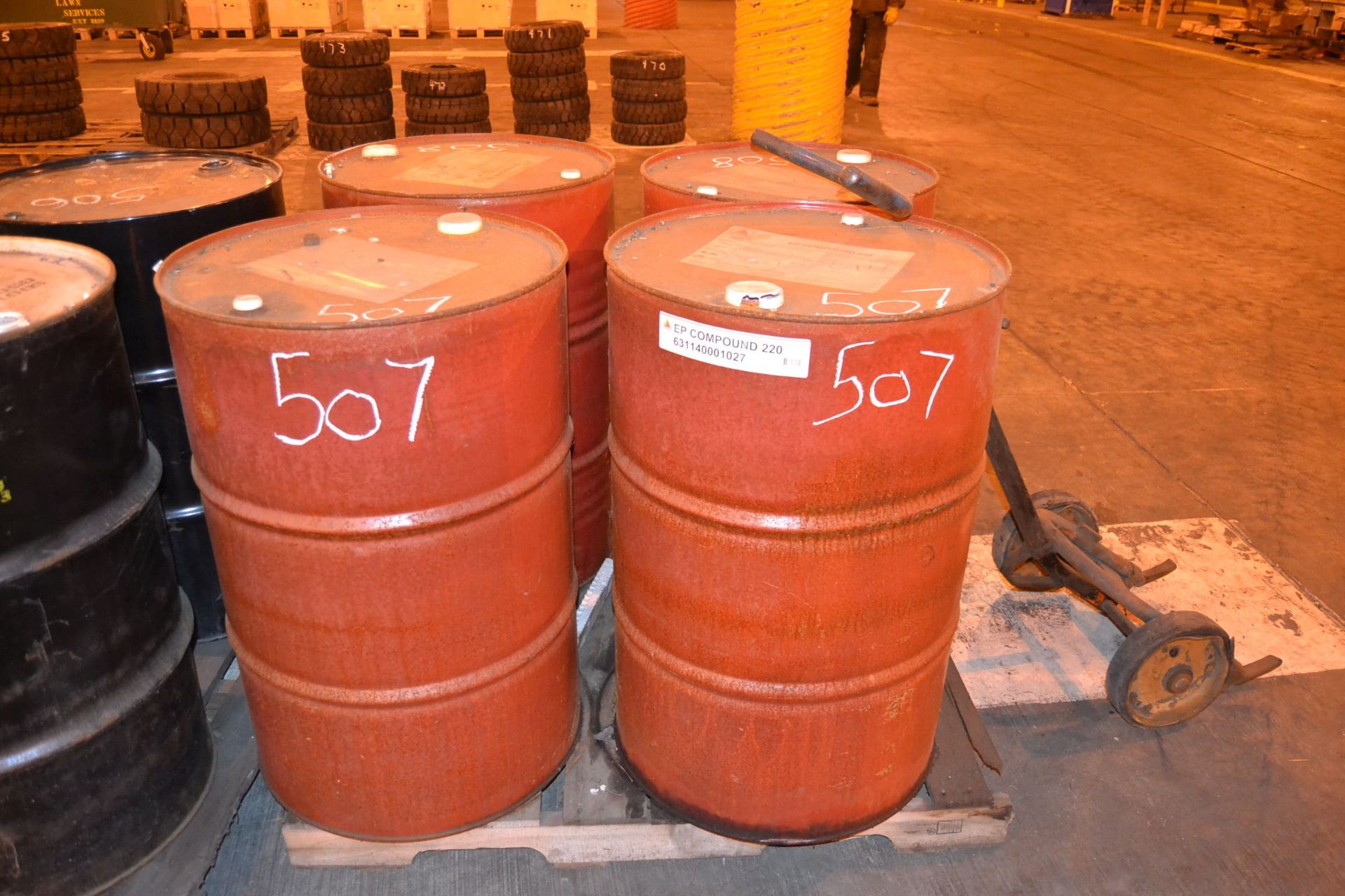 (2) 55 GAL DRUMS OF EP COMPOUND 220 GEAR LUBE