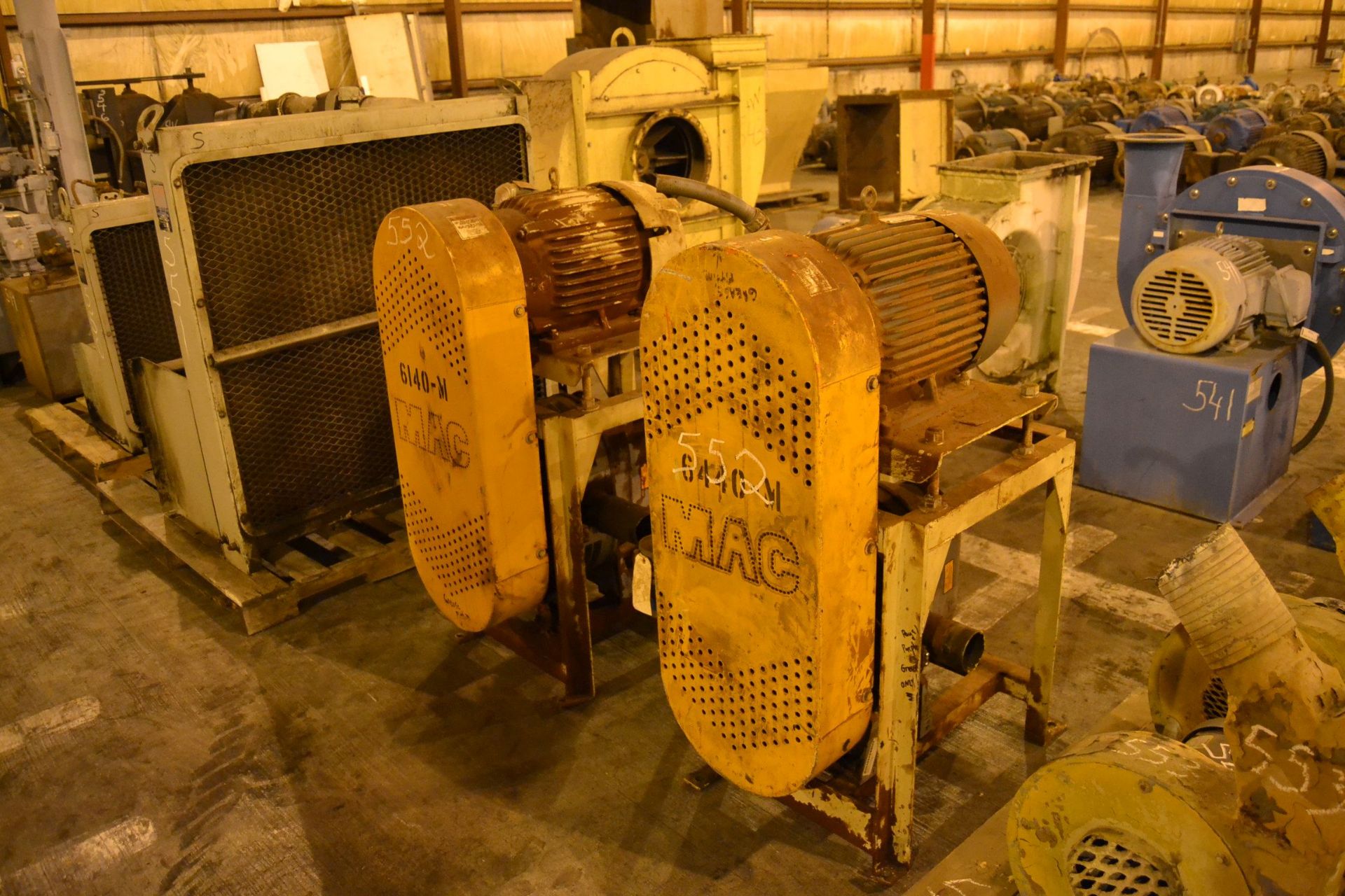 (2) MAC 20 HP HIGH VOLUME BLOWERS