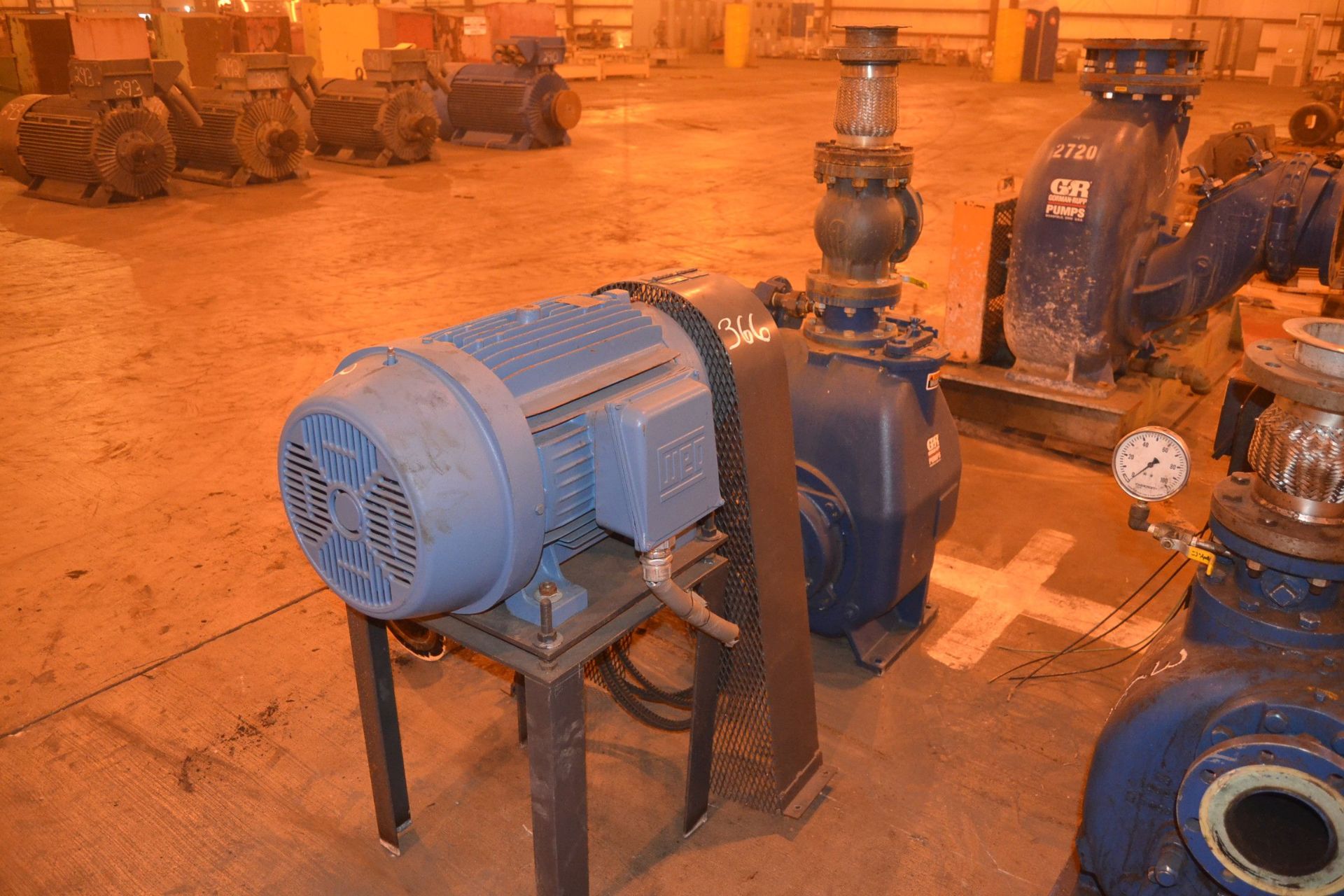 G & R SELF-PRIMING CENTRIFUGAL PUMP MODEL 74A W/50 HP MOTOR - Bild 2 aus 2