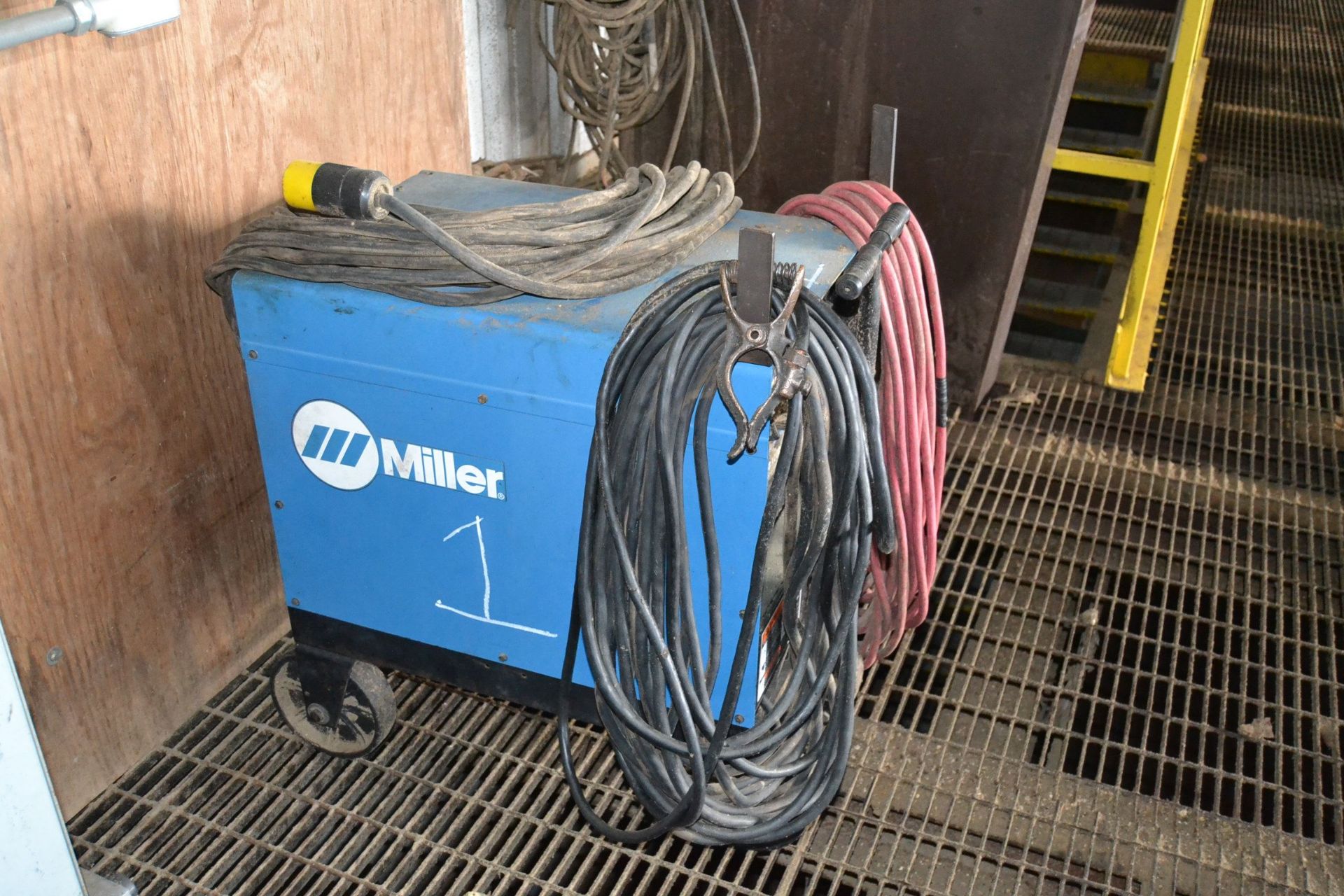 MILLER MODEL 250 AC-DC WELDER W/LEADS LOCATED IN SAWMILL BUILDING - Image 4 of 4