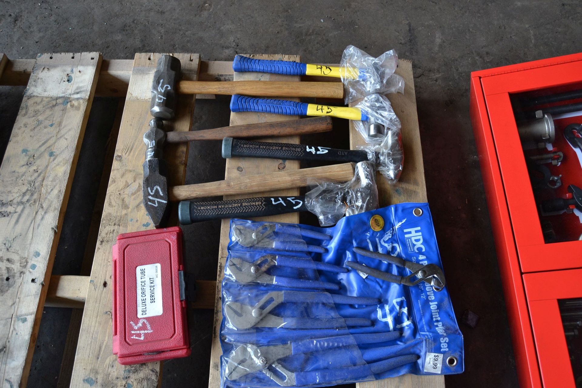 LOT OF HAMMERS & PLIERS