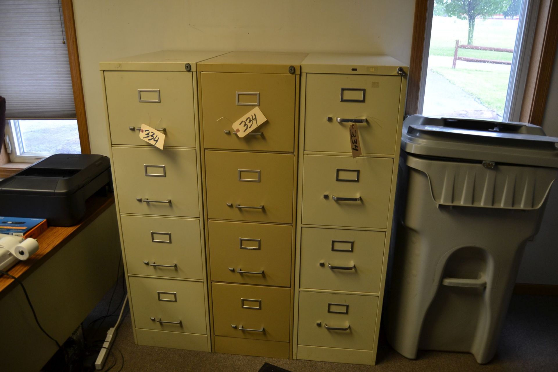 3 METAL FILING CABINET