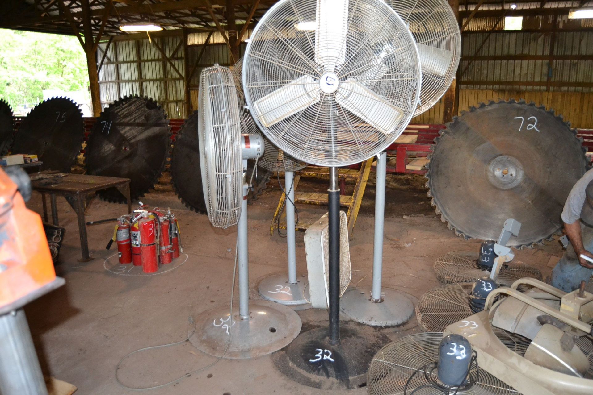 LOT OF PEDESTAL FANS