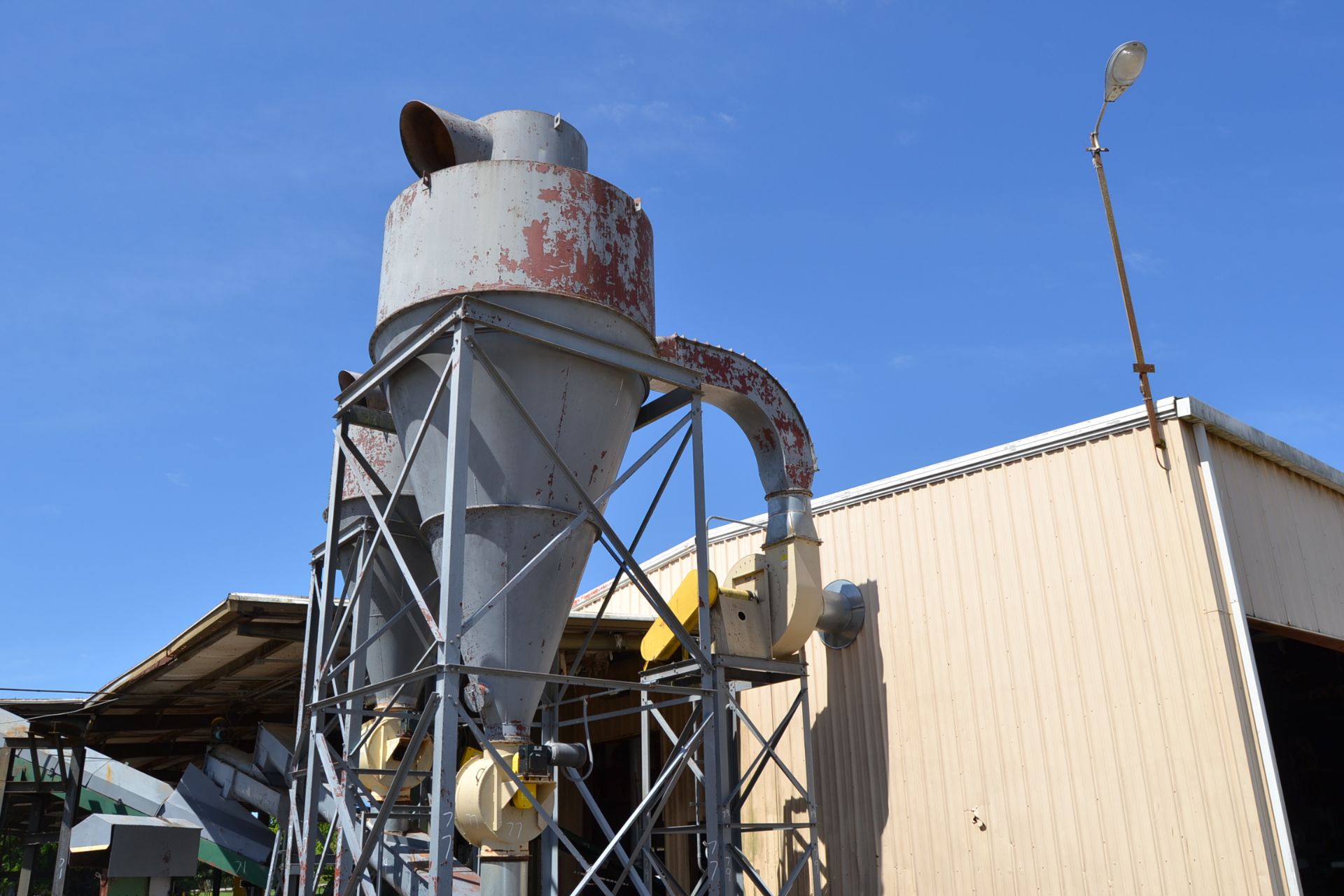 APPROX. 10' CYCLONE W/ AIR LOCK W/ STAND - Image 3 of 3