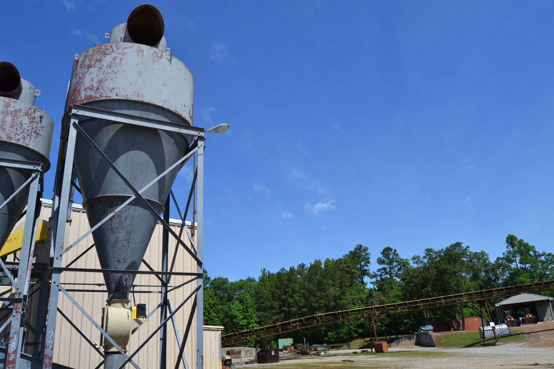 APPROX. 10' CYCLONE W/ AIR LOCK W/ STAND