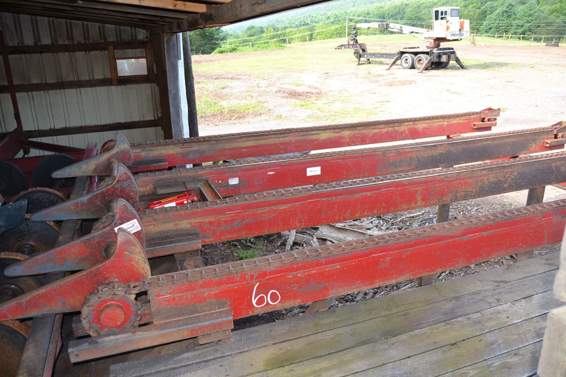 MELLOTT 18' 4 STRAND LOG DECK W/ STOP & LOADER W/ HYDRAULIC DRIVE - Image 4 of 4