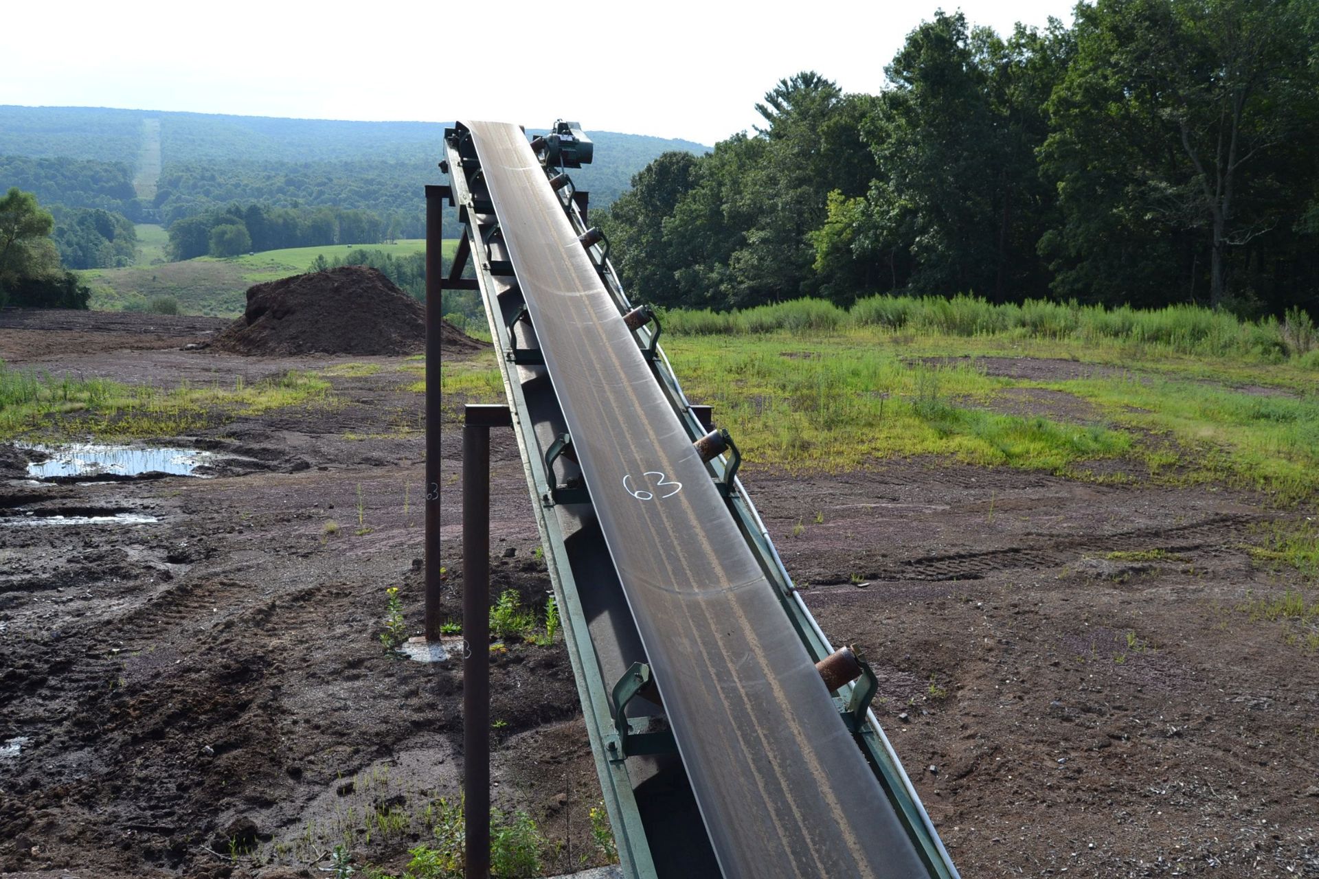 24"X40' CONCAVE BELT CONVEYOR W/ DRIVE