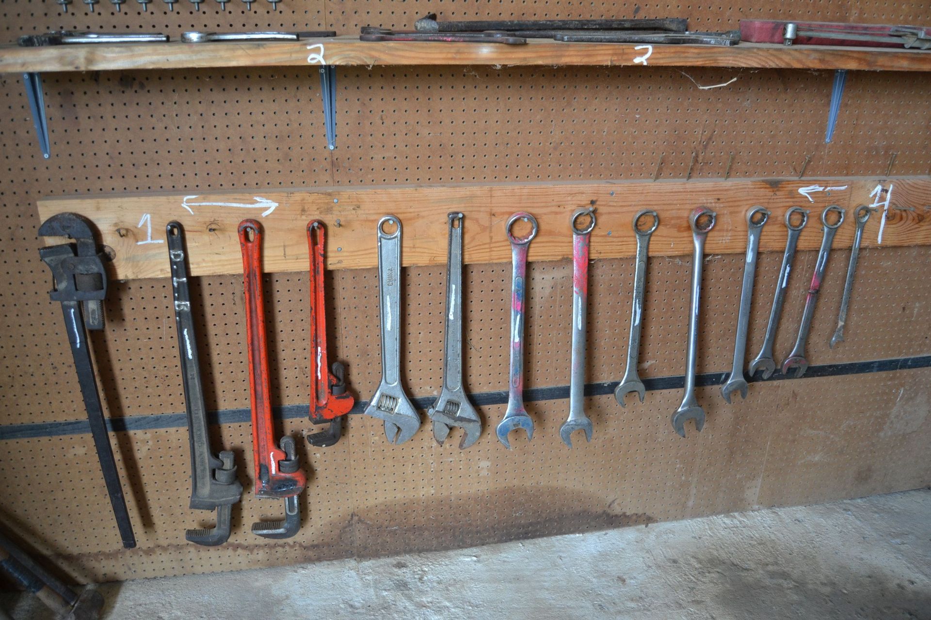 LOT OF TOOLS -CRESENT WRENCHES-PIPE WRENCHES