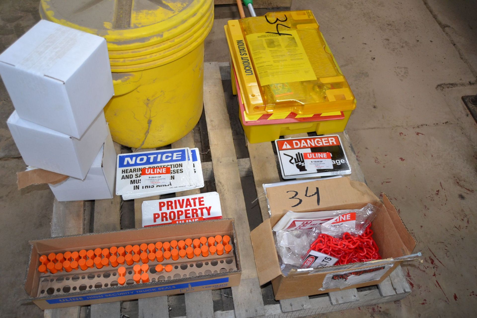 LOT OF SAFETY SIGNS & SUPPLIES - Image 2 of 2