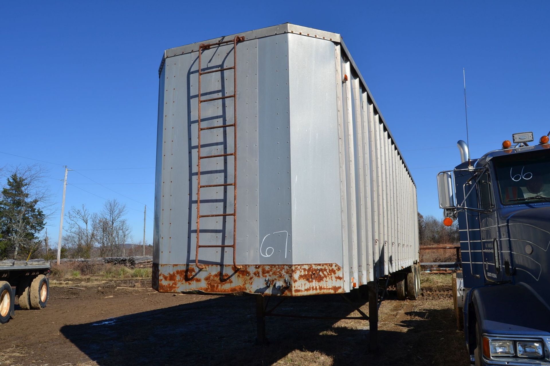 1988 PEERLESS 42' ALUM OPEN TOP CHIP TRAILER VIN#IPLE042283PC94500