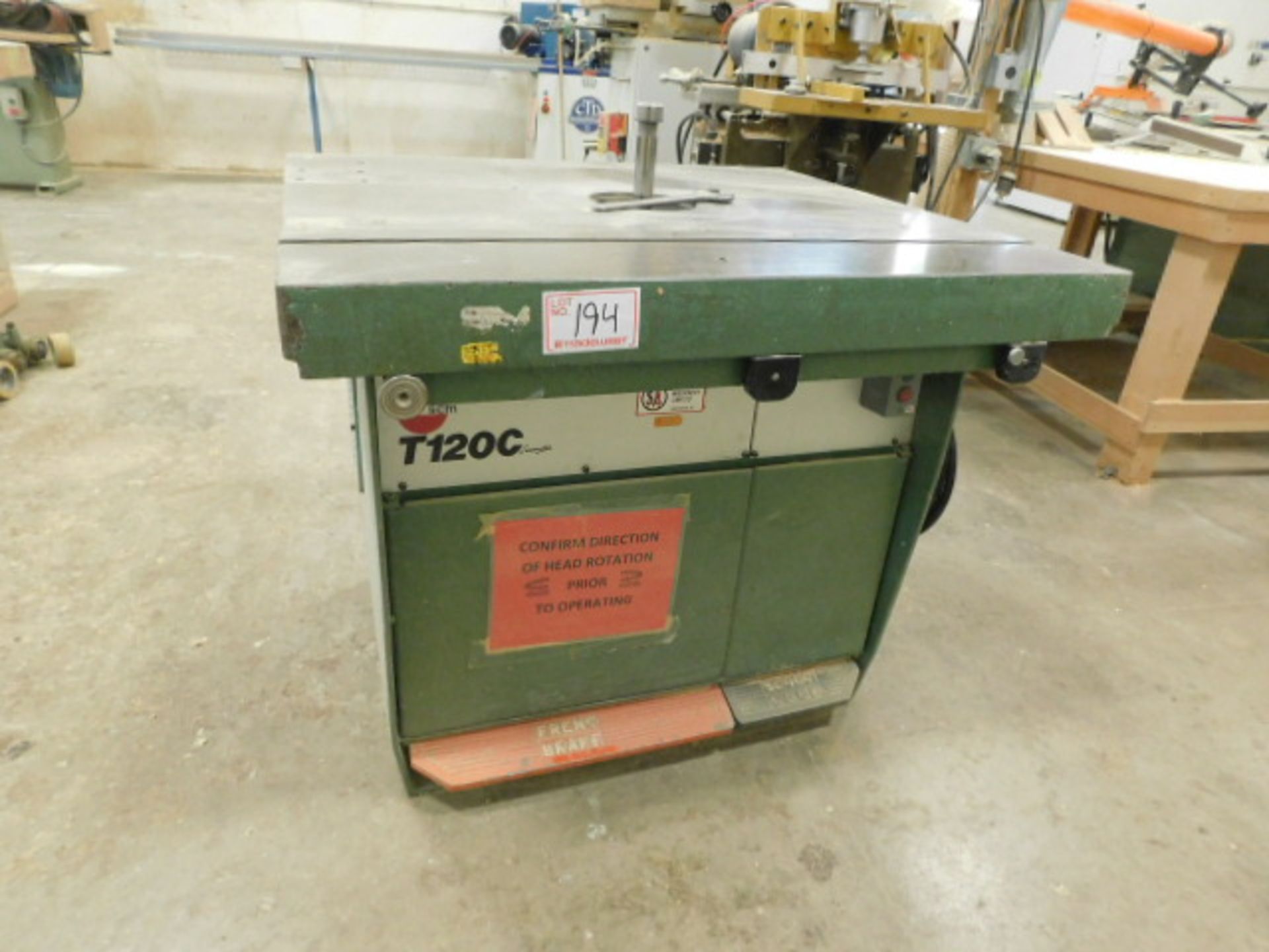 SCM T120C SHAPER, W/ SLIDING TABLE