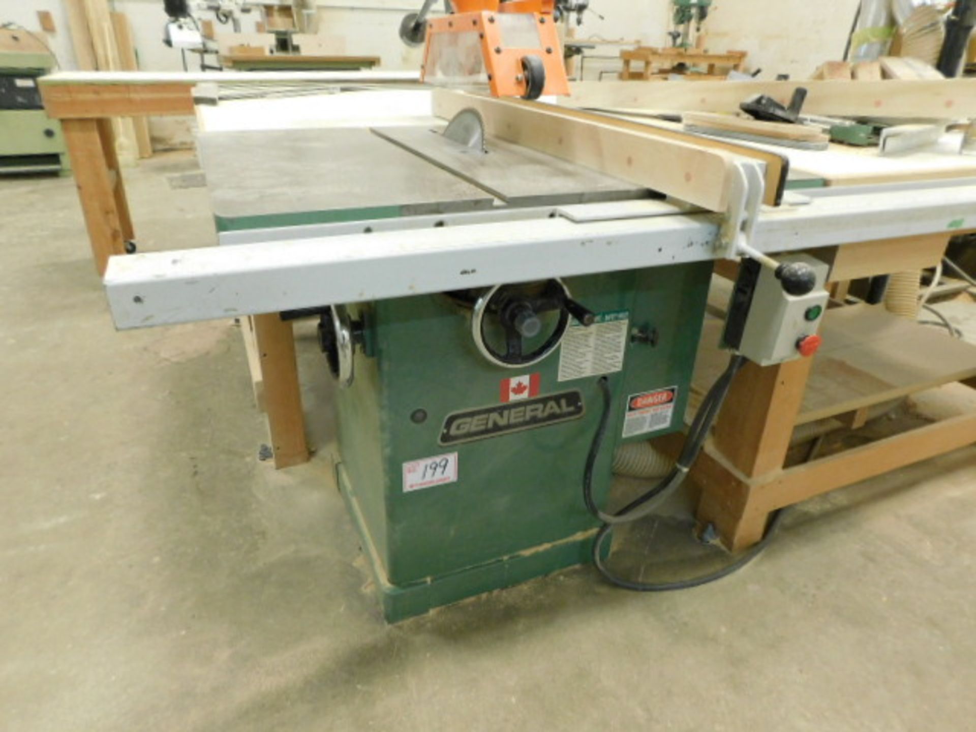 GENERAL TABLE SAW 208/230V, 3PH, W/ FENCE