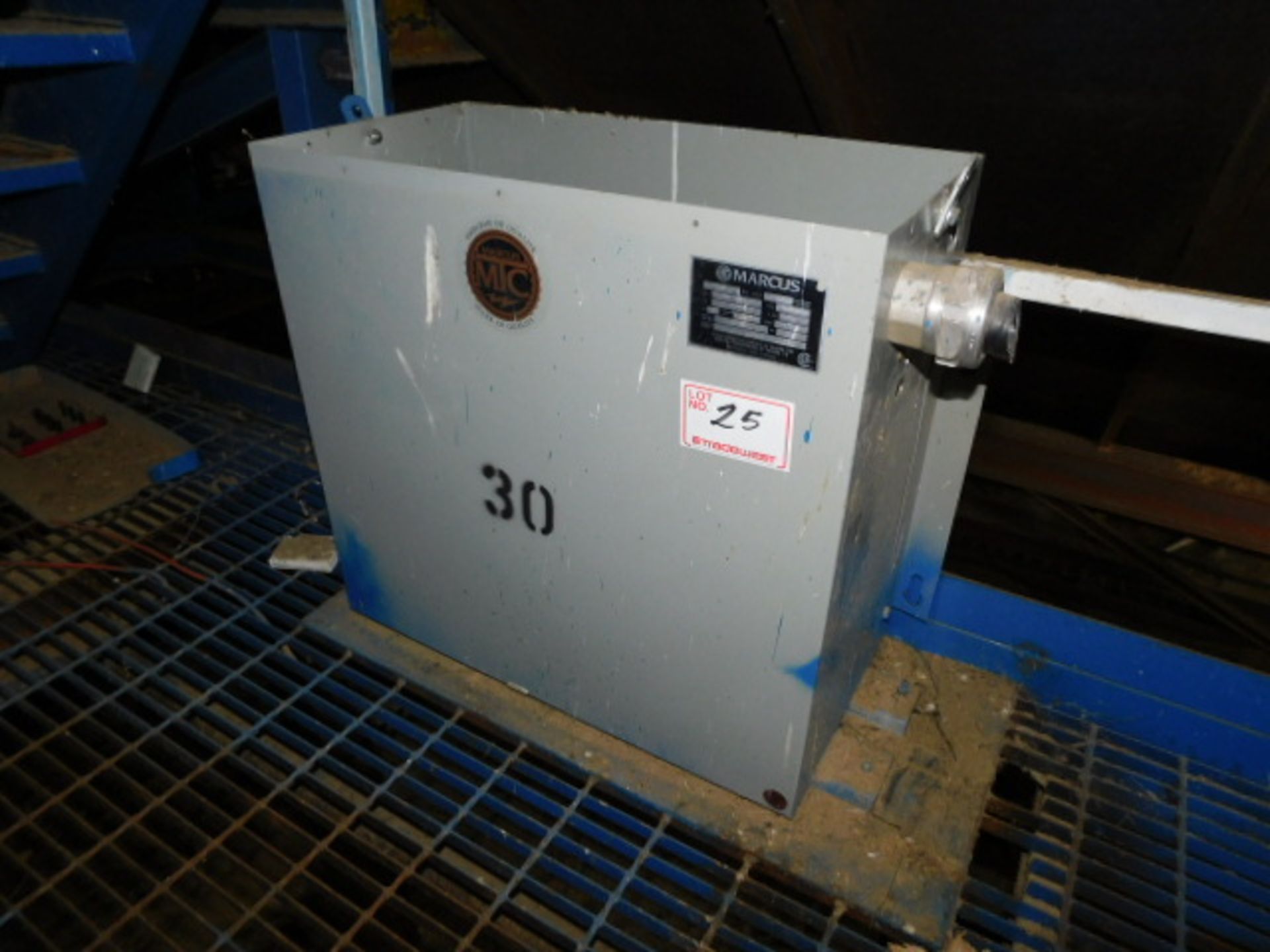 Marcus 40KVA transformer, 600-120/208V; (as-is)