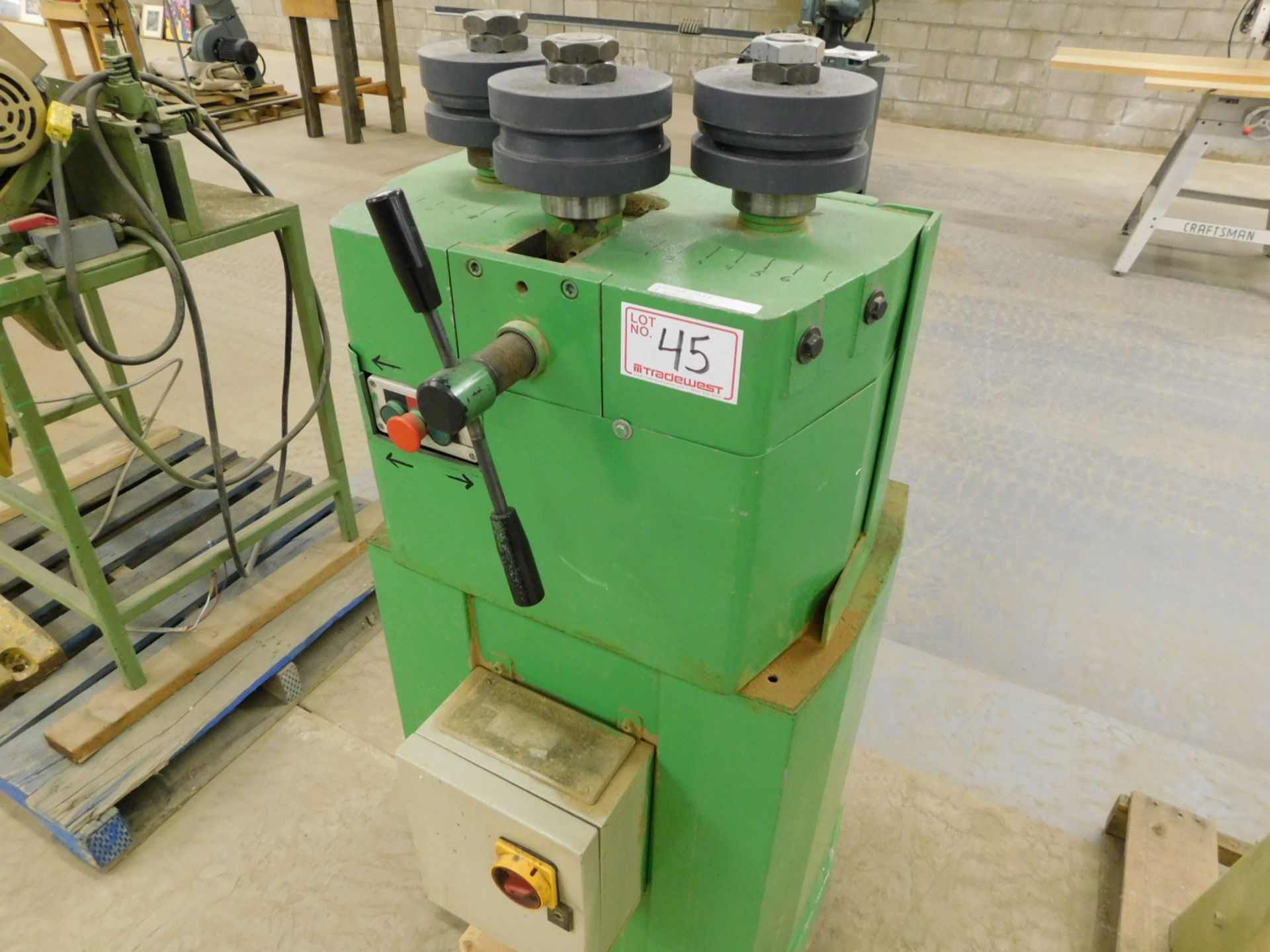 3 ROLL BENDER, 2.2KW, FOR ALUMINUM