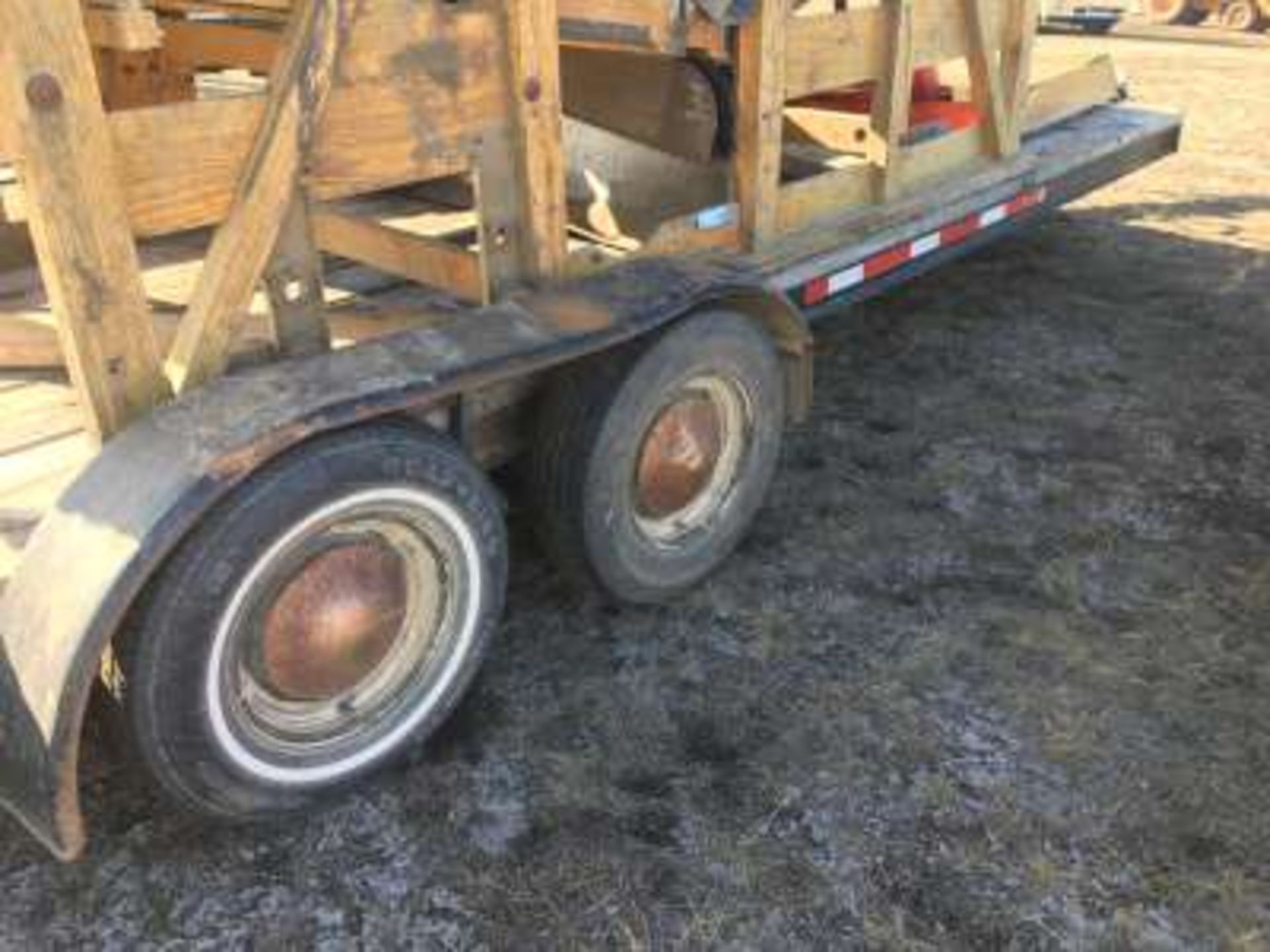 20ft Tandem axle trailer (under the grain cleaner) - Image 3 of 3