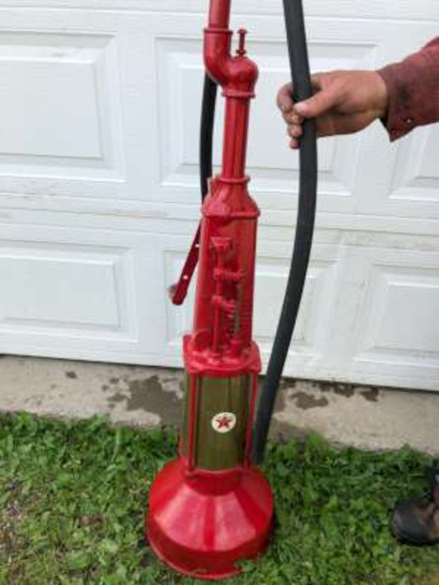 Old Texaco Barrel Pump for oil or gas - Image 2 of 5