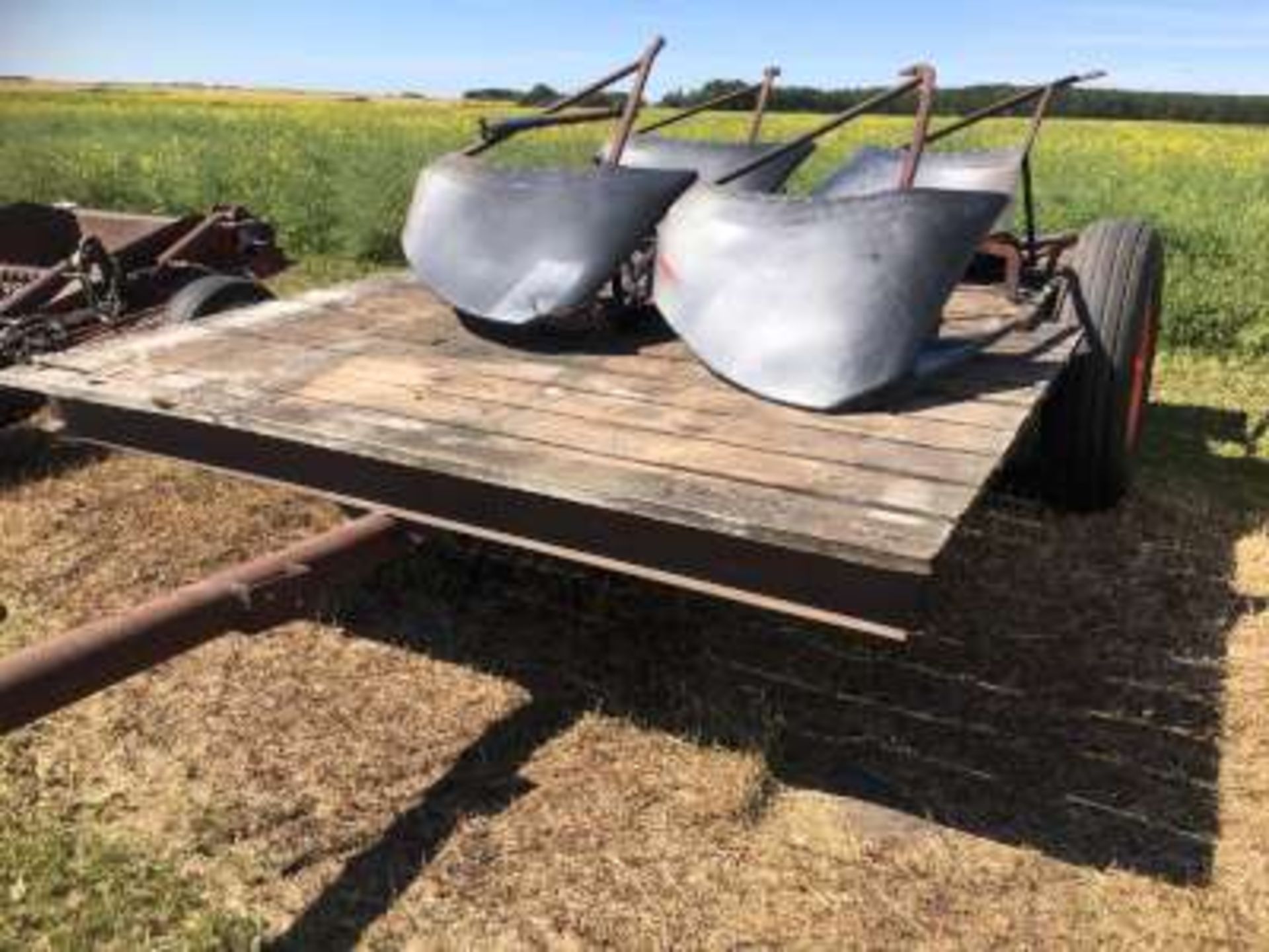 IHC Combine frame trailer with wooden deck, 8ft x12ft, 2 wheel trailer (trailer only)