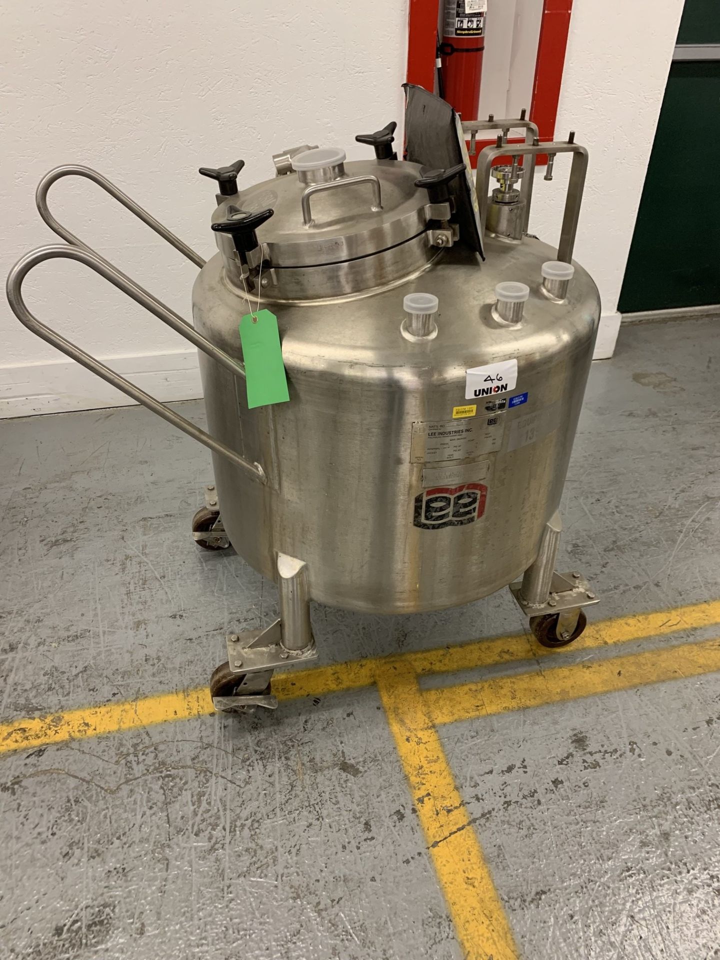 Lot # 46 - Lee Industries, 250L DBT, Stainless Steel Vacuum Kettle, 250 Liter , Propellor agitator