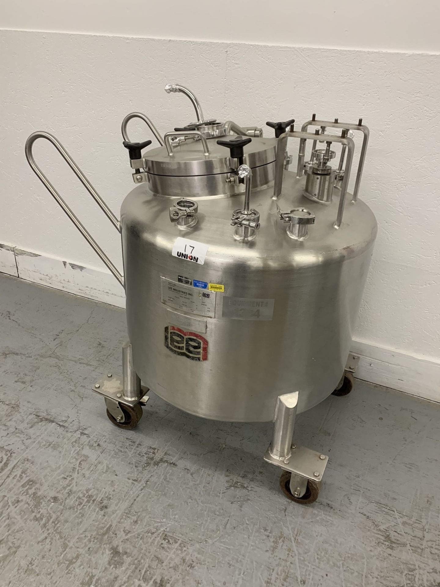 Lot # 17 - Lee Industries, 250L DBT, Stainless Steel Vacuum Kettle, 250 Liter , Propellor agitator